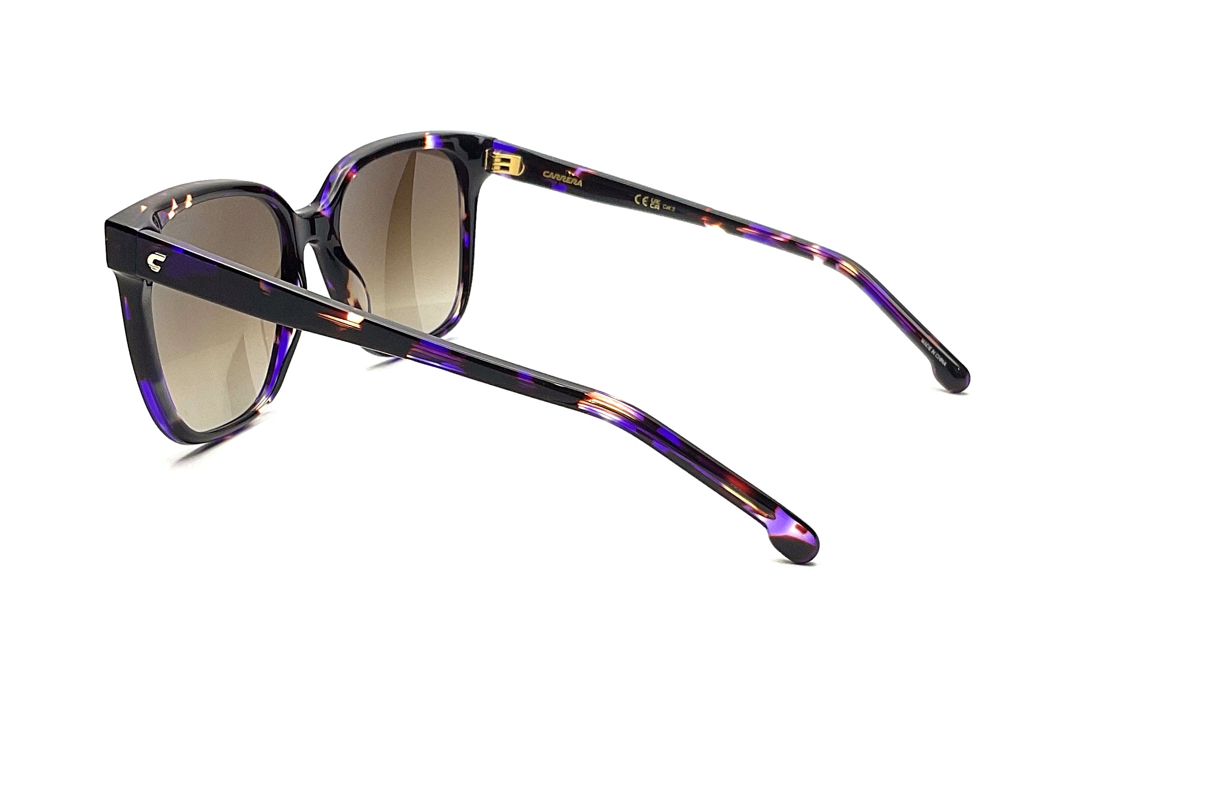 Carrera 3002 Violet Havana Sunglasses - Polarized UV Protection for Men & Women - Perfect for Driving, Beach & Outdoor Activities