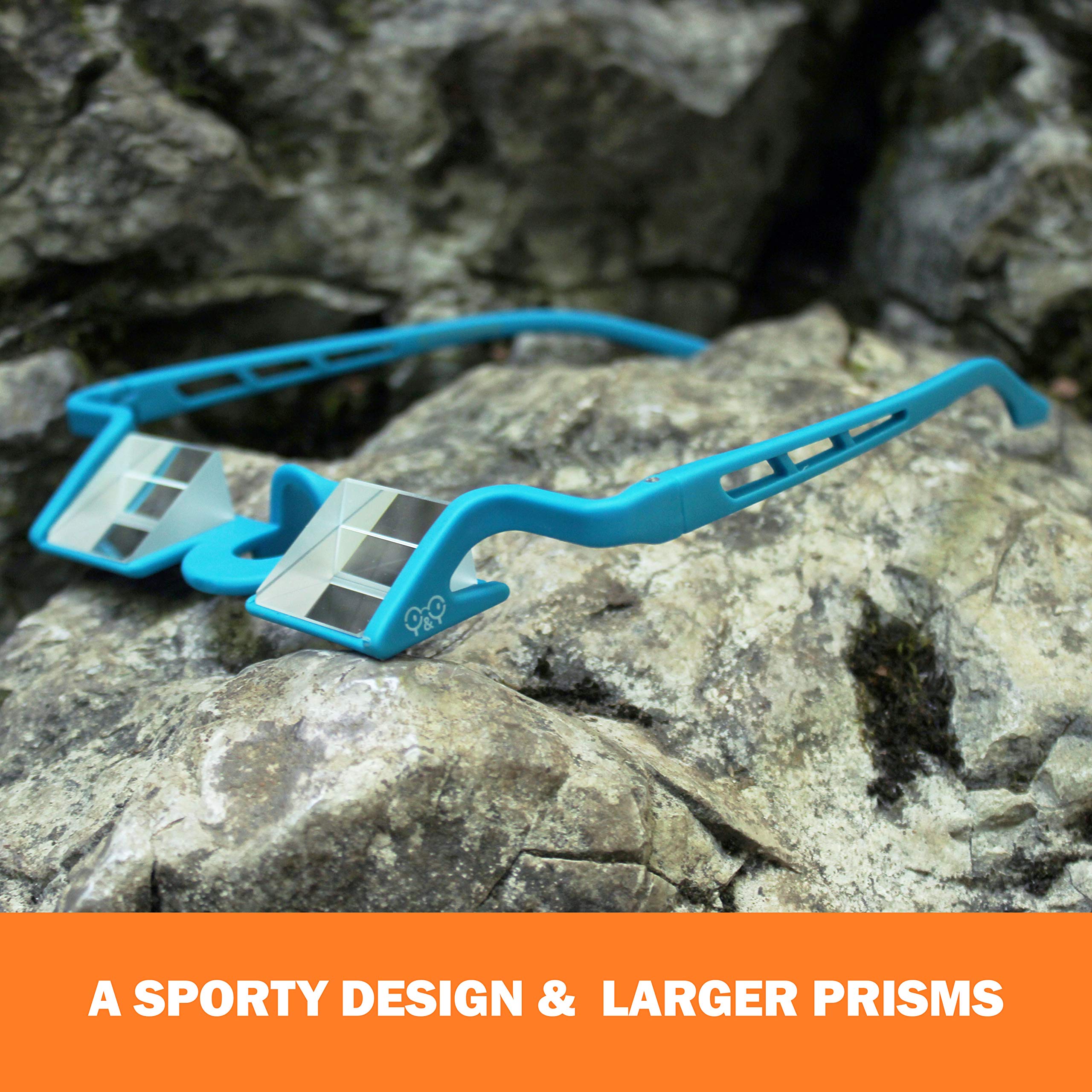Plasfun Evo Belay Glasses for Rock Climbing - Premium Prism Lenses for Hands-Free Rope Management | Perfect for Sport Climbing, Mountaineering & Gym Training