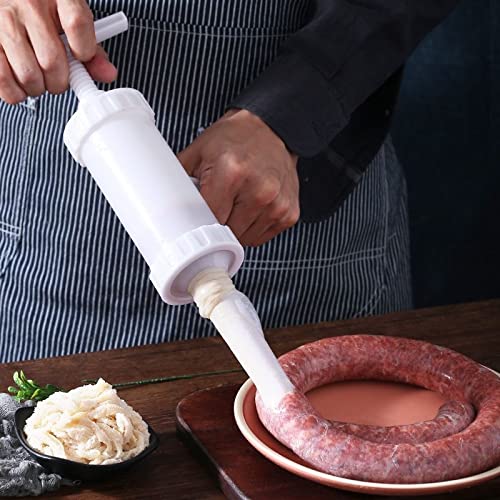 2 Pack Manual Sausage Stuffer Machine - Heavy Duty Meat Filler & Salami Maker - Food Grade Kitchen Tool for Home Use | Perfect for Making Homemade Sausages, Jerky & Ground Meat Stuffing