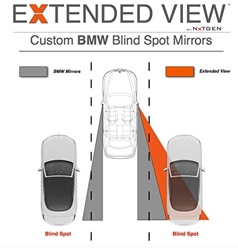 Blind Spot Mirrors for BMW M6 Convertible - Wide Angle Rear View Safety Mirrors | Perfect for Parking, Lane Changing & Safe Driving