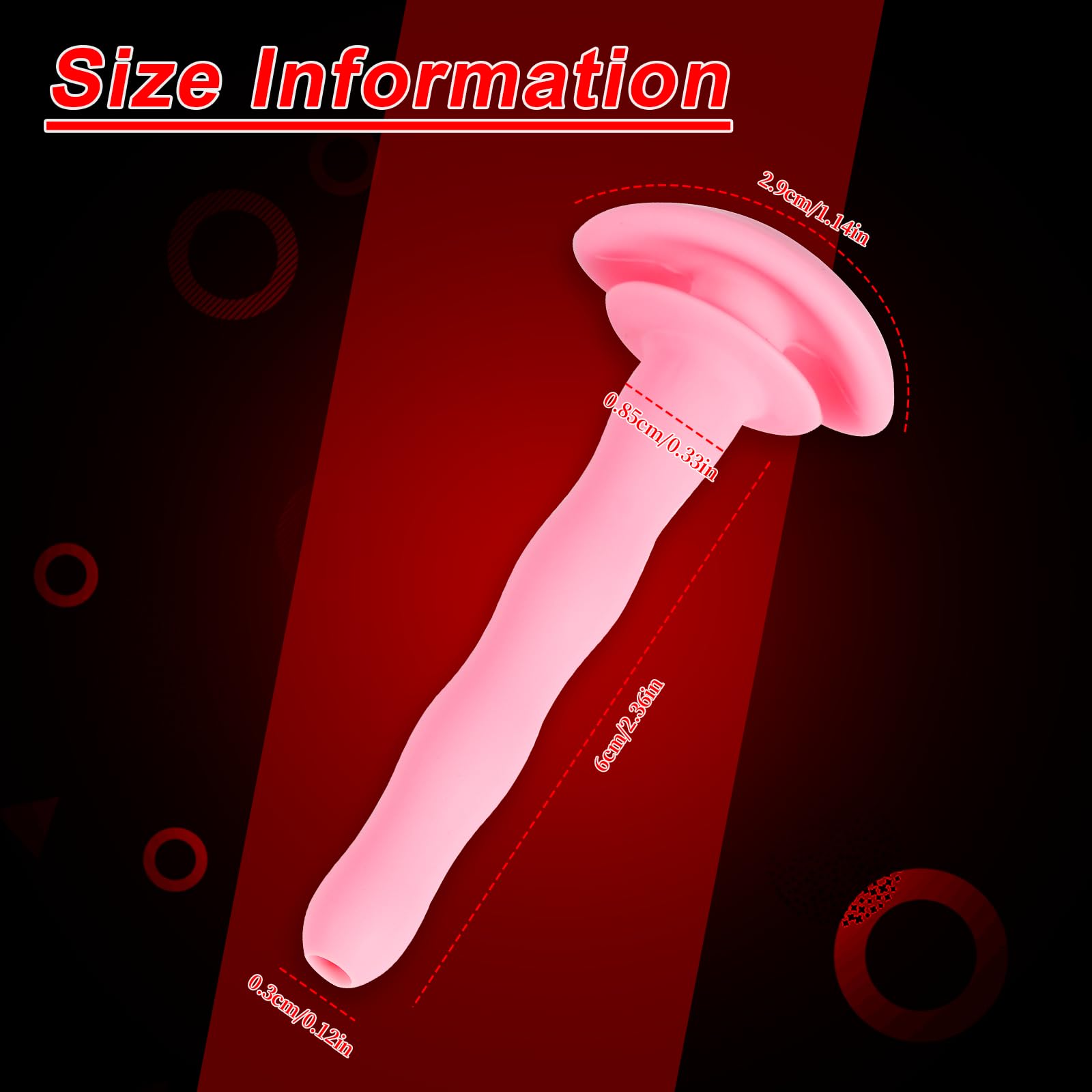Pink Hollow Catheter Chastity Lock Penis Plug - Removable Silicone Cock Cage Accessory for Men | Urethral Plugs & Male Sex Toys for BDSM, Bondage, and Role Play