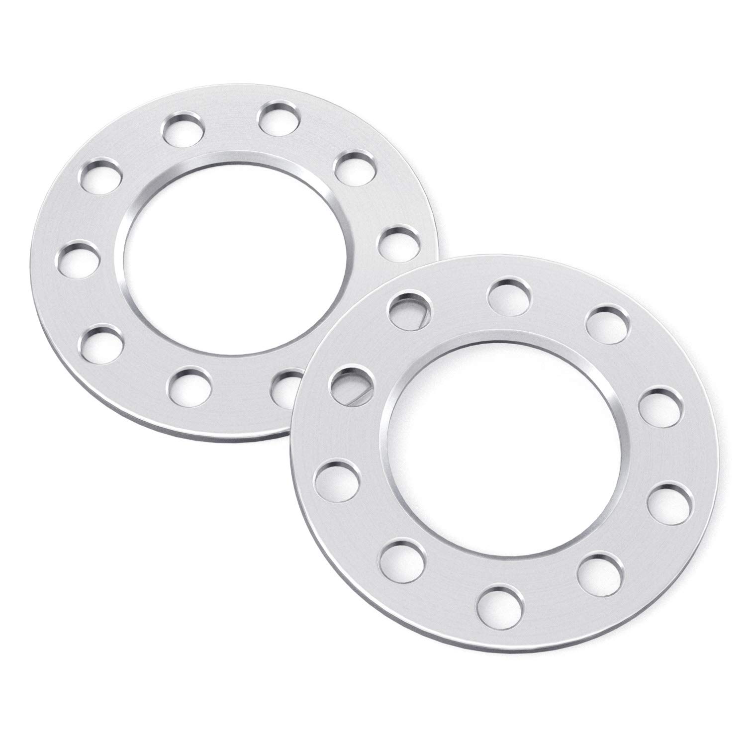 0.25 Inch Flat Wheel Spacers 5x4.5 & 5x4.75 (Dual Bolt Pattern) - Compatible with Buick, Cadillac, Chevy, Chevrolet Vehicles (Check Description for Year Models) - 5x114.3, 5x120.7, 5x120.65 Wheel Adapters (2-Piece Set) - Perfect for Custom Wheels, Lifted Trucks & Off-Road Vehicles