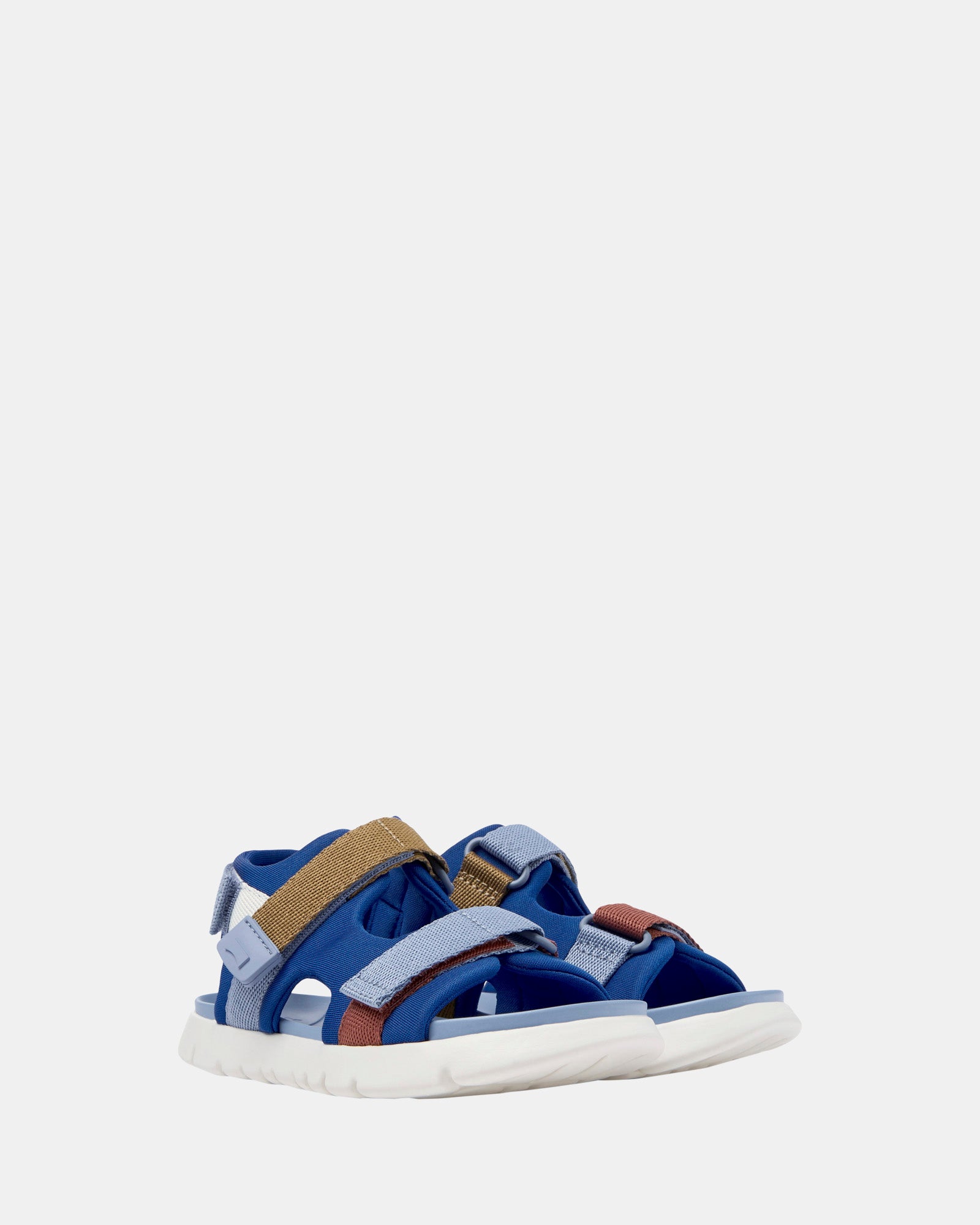 **Oruga Youth Sandals for Boys & Girls - Comfortable Blue, Light Blue & White Casual Shoes for Kids - Perfect for Beach, Pool, and Summer Outdoor Play**