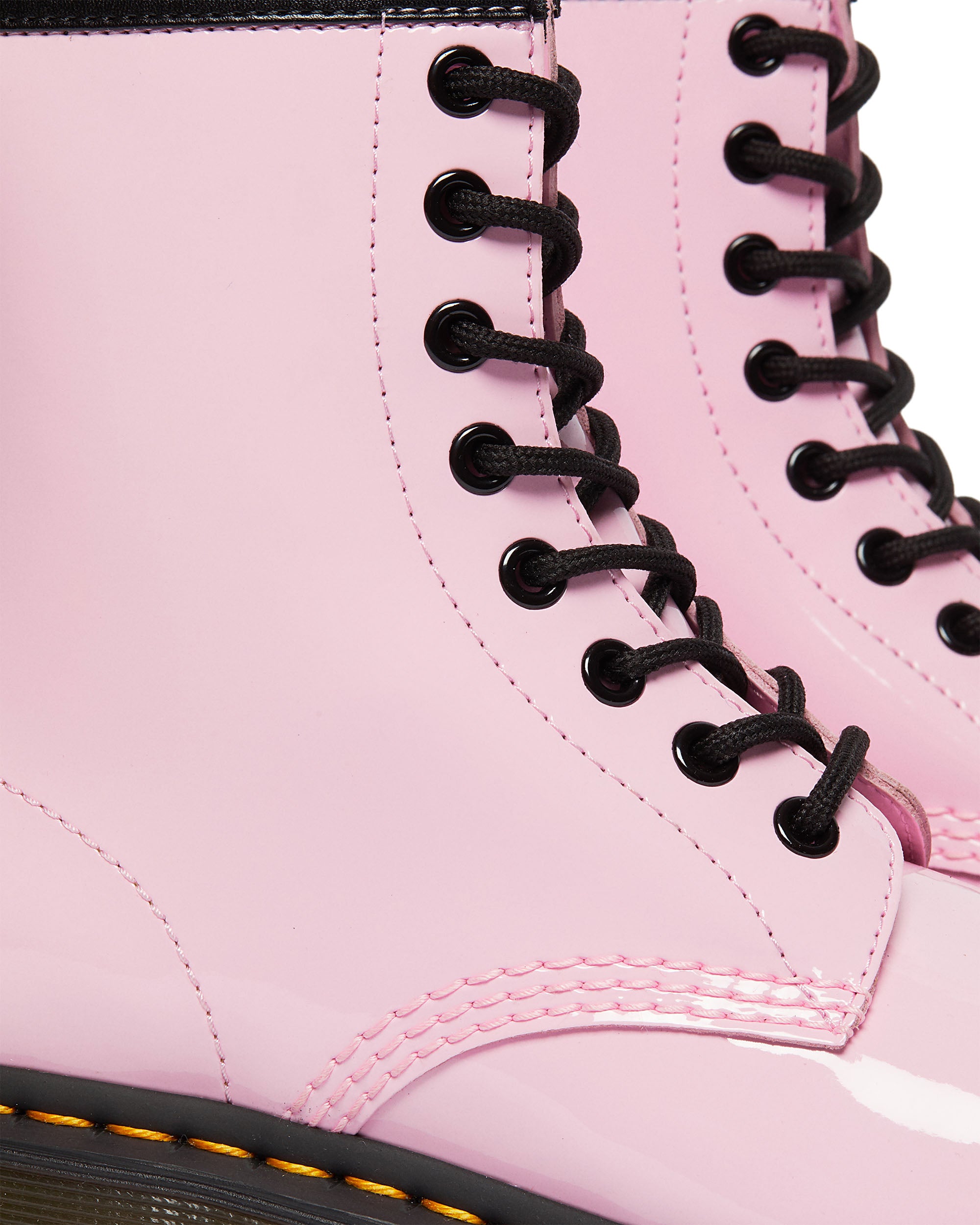 Dr. Martens 1460 Patent Leather Lace Up Boots for Women - Classic 8-Eye Combat Boots with Shiny Finish | Perfect for Punk Fashion, Everyday Wear & Music Festivals