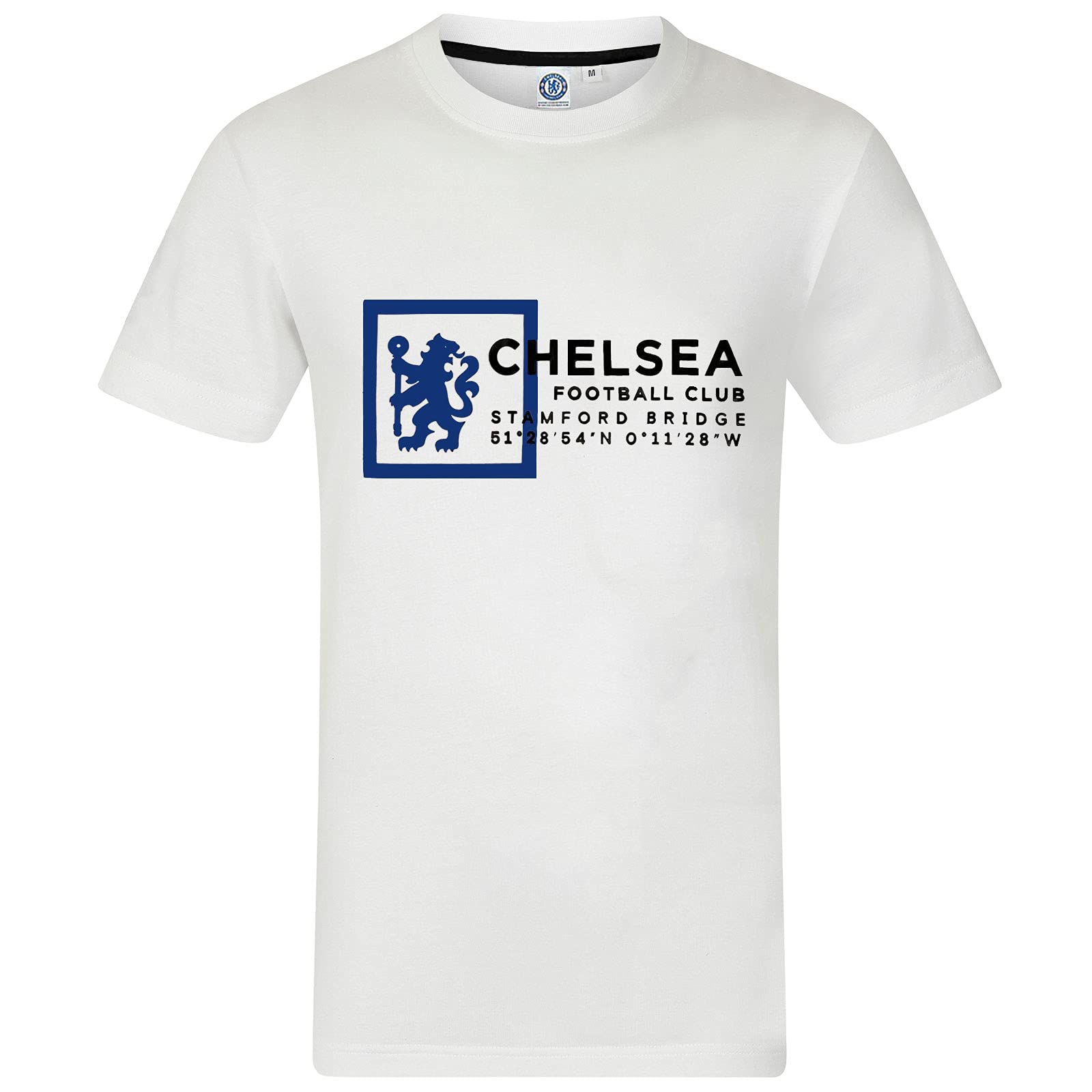 Chelsea FC Official Soccer Jersey for Boys - White Graphic T-Shirt (Ages 12-13) | Perfect for Match Days, Birthday Gifts & Fan Apparel