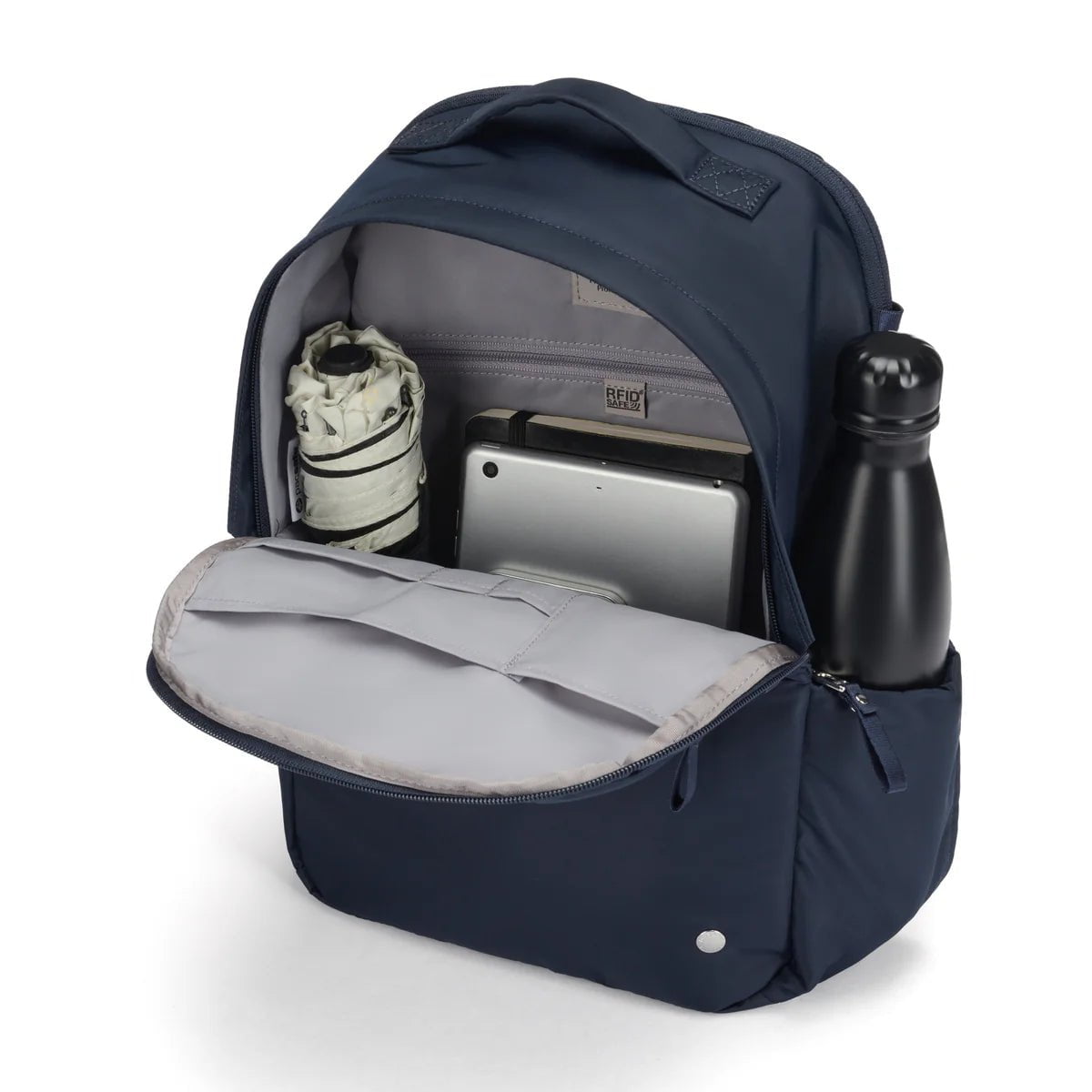 Pacsafe W 10L Anti-Theft Backpack - Secure Travel Daypack for Commuters, Students & Tourists - RFID Protection & Cut-Resistant Straps for Urban Safety