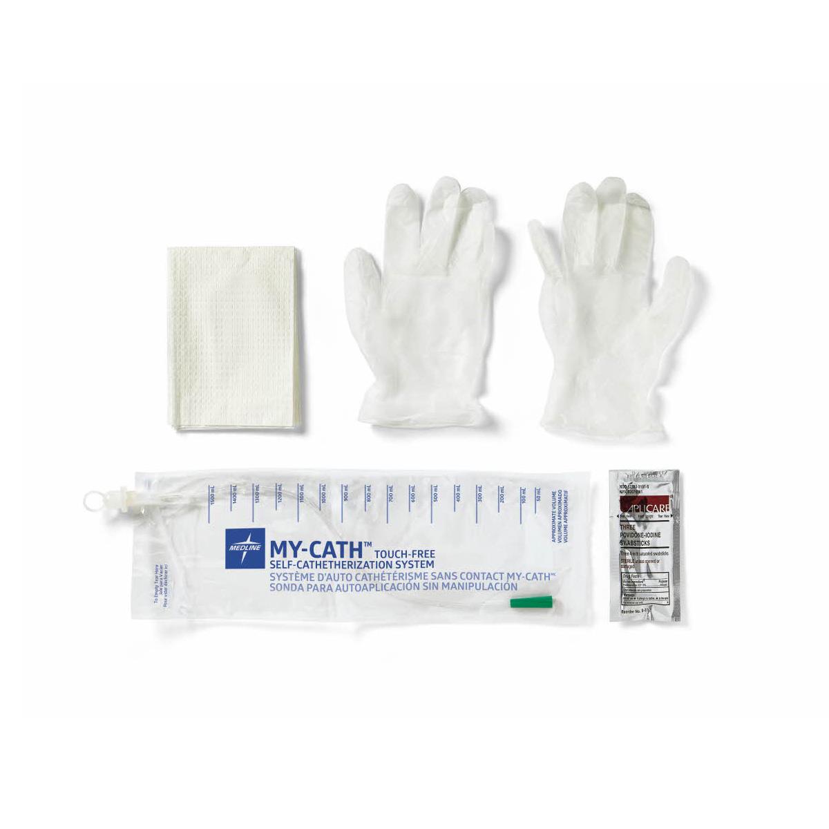 MY CATH Touch-Free Self Catheter System - 14FR Catheter with 1500ml Collection Bag for Convenient and Hygienic Catheterization at Home or Travel