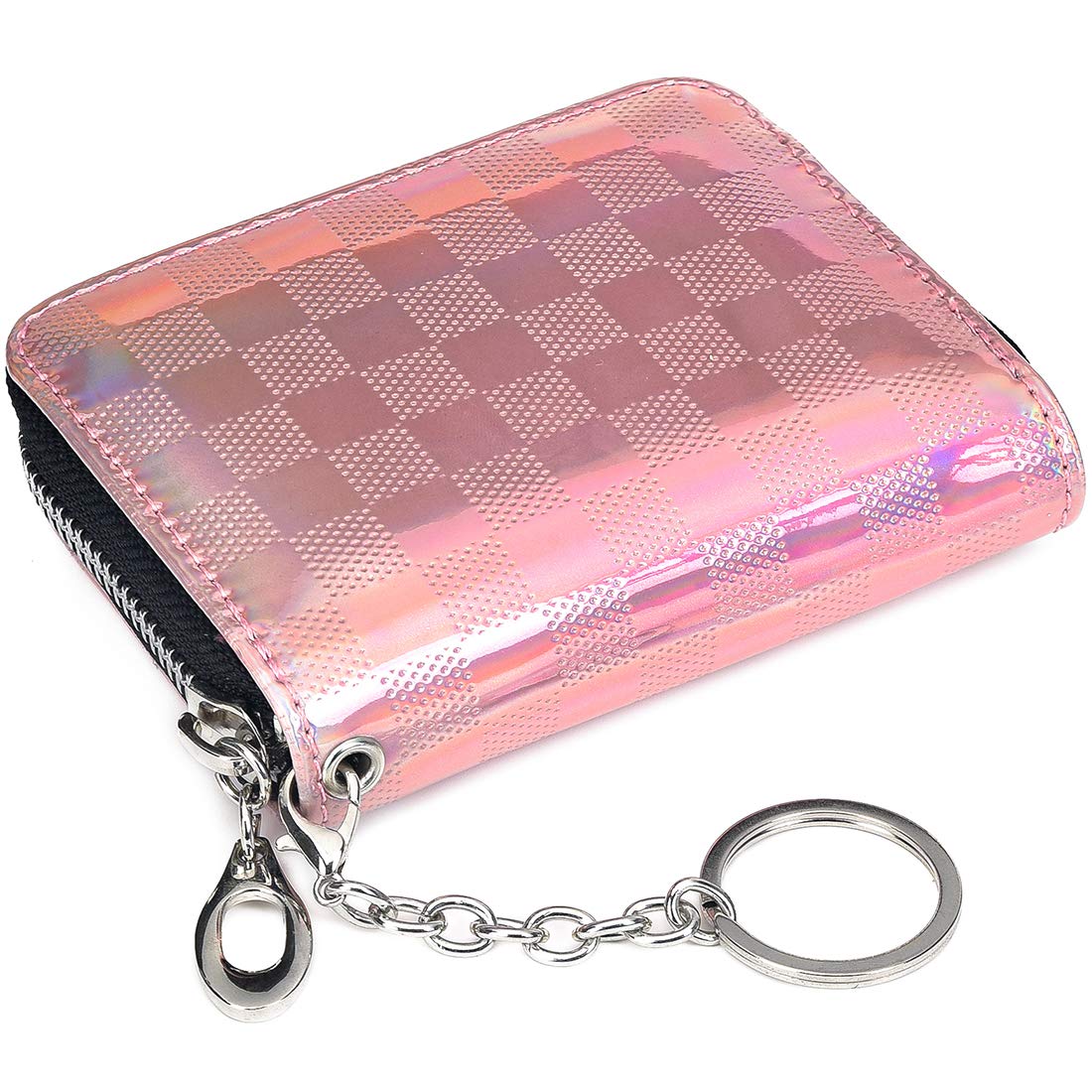 HerriaT Genuine Leather RFID Blocking Wallet for Men & Women - Slim Bifold Credit Card Holder with Zipper Coin Pocket & Keychain - Perfect for Travel, Business & Everyday Use