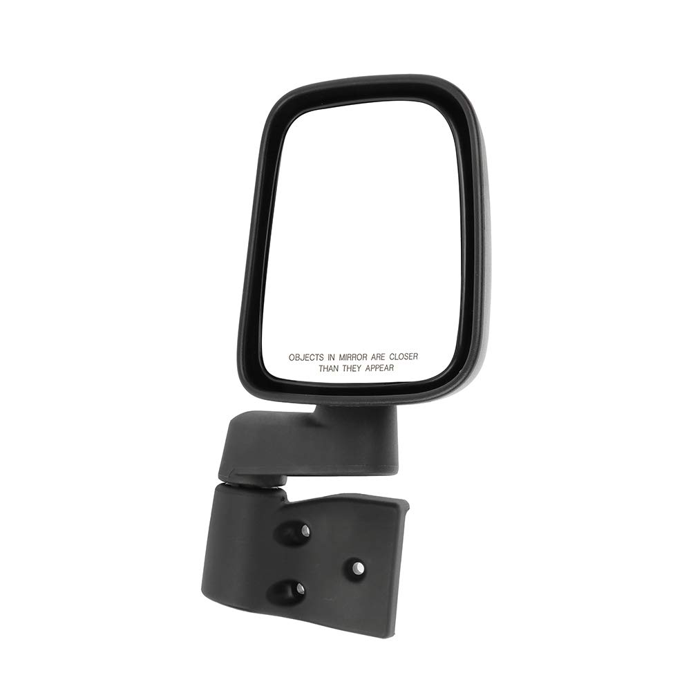 Replacement Passenger Side Mirror for 2003-2006 Jeep Wrangler TJ - Right Side Manual Adjust & Fold Mirror - Perfect for Off-Roading & Daily Driving