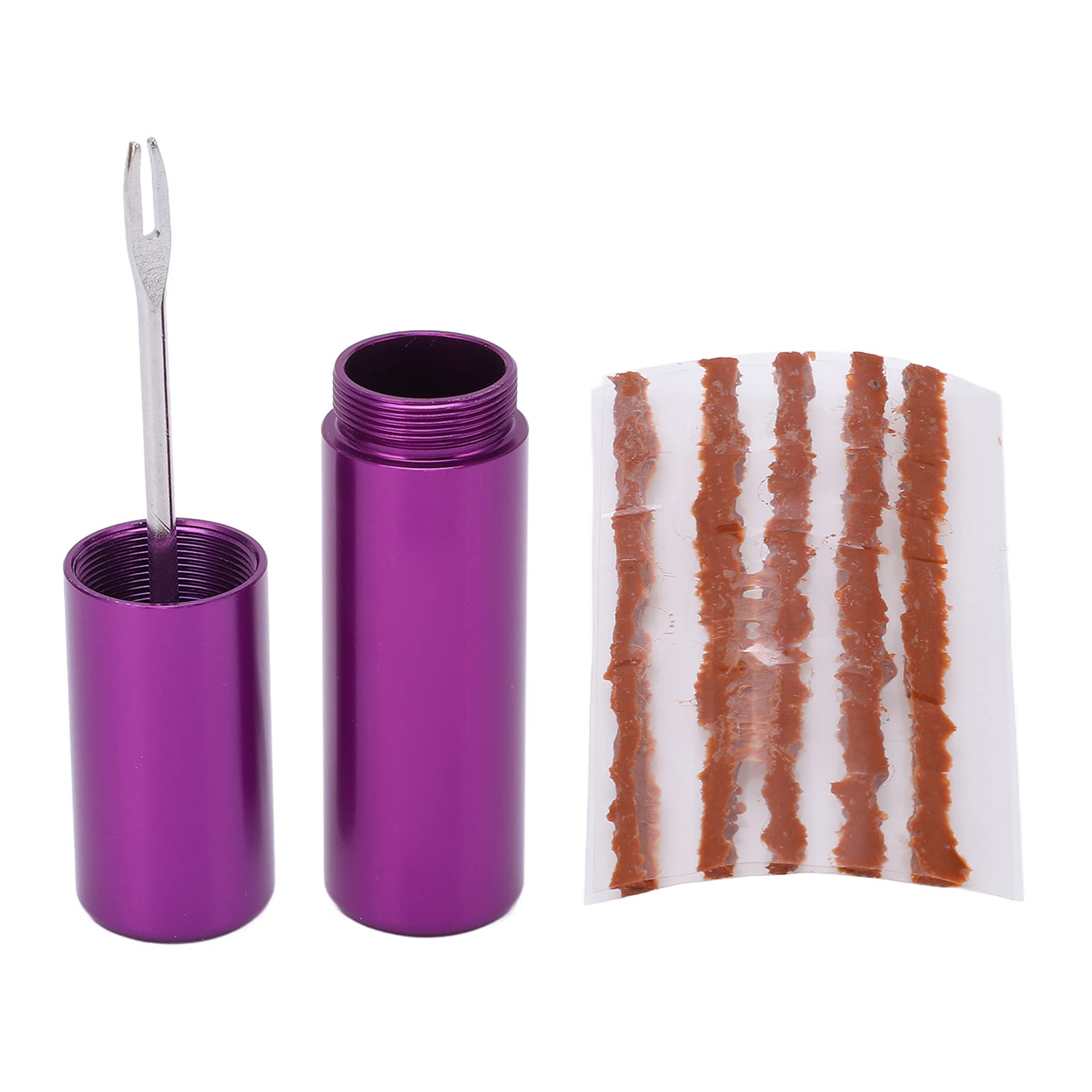 Dilwe Portable Bike Tire Repair Kit - Emergency Bicycle Tire Puncture Repair Tool with Plugs & Strips - Compact & Lightweight for Road, Mountain & Commuter Bikes - Perfect for Cycling Trips & Outdoor Adventures