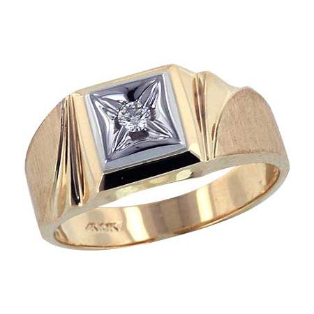10KT Gold Men's Diamond Ring - Elegant Wedding Band, Engagement Ring for Men - Perfect for Proposals, Anniversaries & Special Occasions