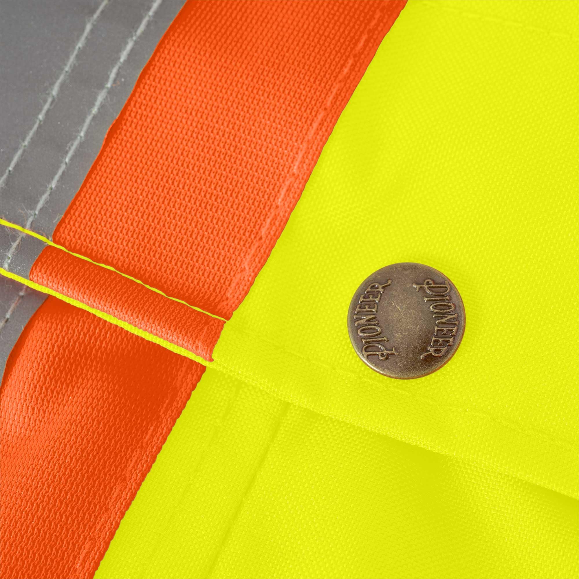 Pioneer High Visibility Waterproof Bib Overalls for Men & Women - Insulated Safety Work Pants with Reflective Strips - Ideal for Construction, Road Work & Outdoor Winter Jobs