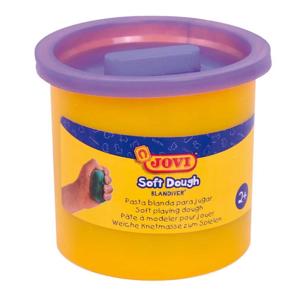 Jovi Soft Dough Modeling Clay - 5 Bottles (110g Each) Non-Toxic Play Dough for Kids, Purple Color (45006) - Perfect for Arts & Crafts, School Projects & Sensory Play