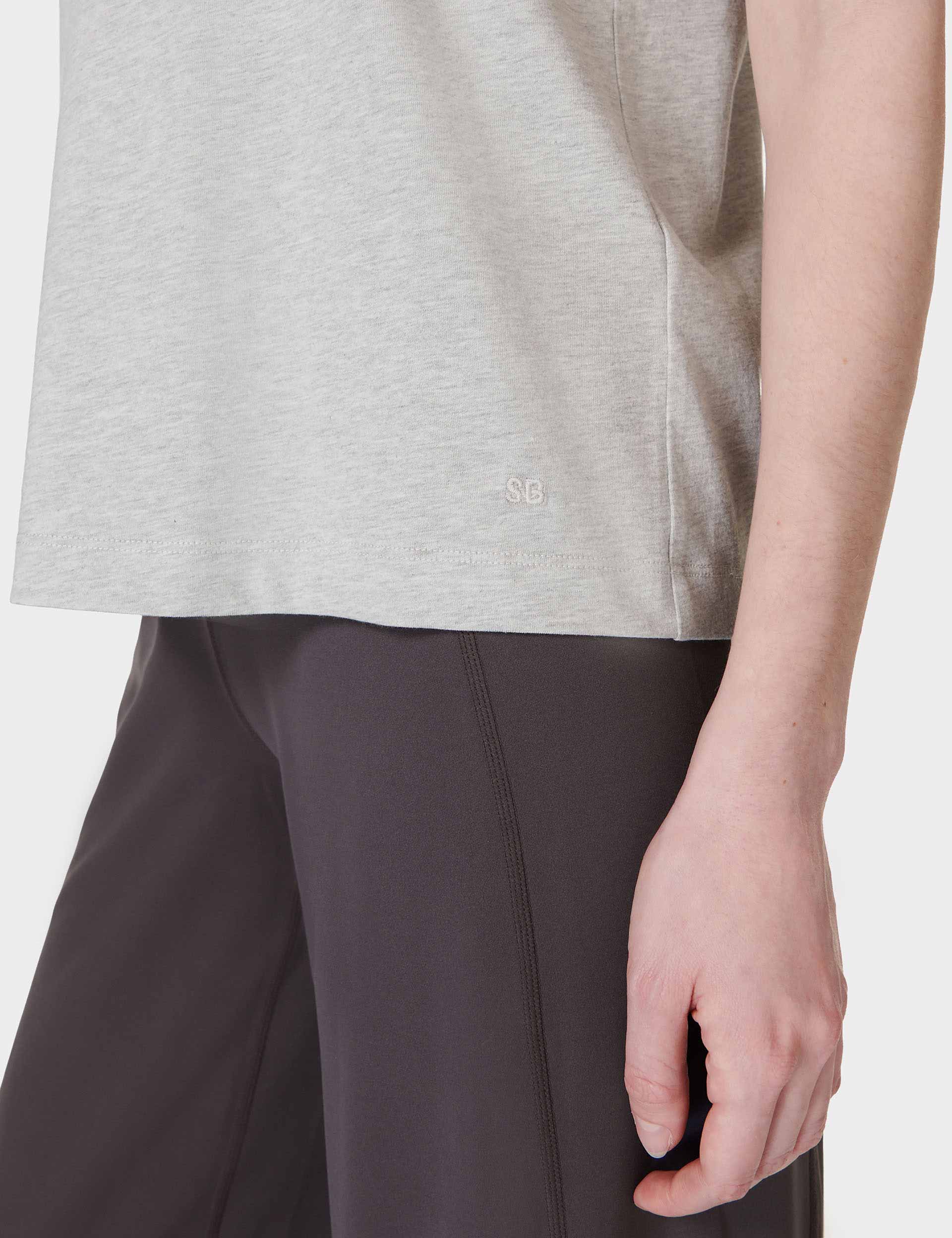 Essential Sleeveless Vest for Women - Light Grey Marl | Comfortable Layering Piece for Gym, Workout & Casual Wear