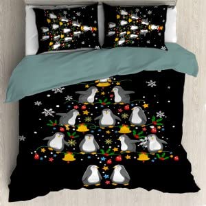 Funny Penguin Christmas Tree