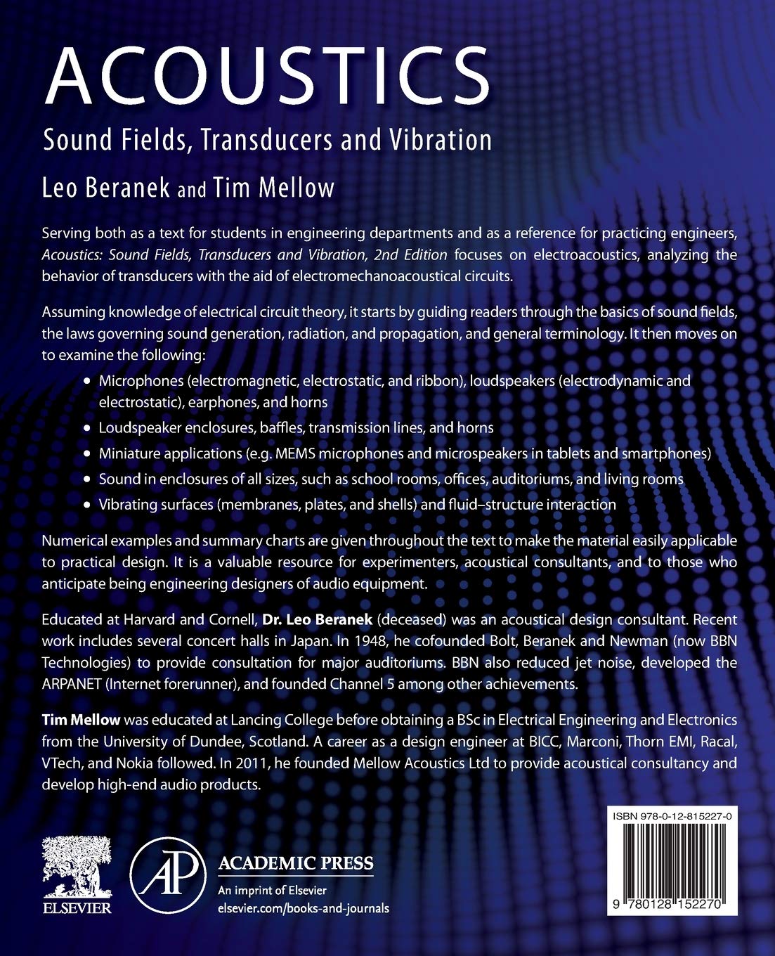 Acoustics: Sound Fields, Transducers and Vibration - Professional Audio Engineering Book for Sound System Design, Studio Recording & Live Performance