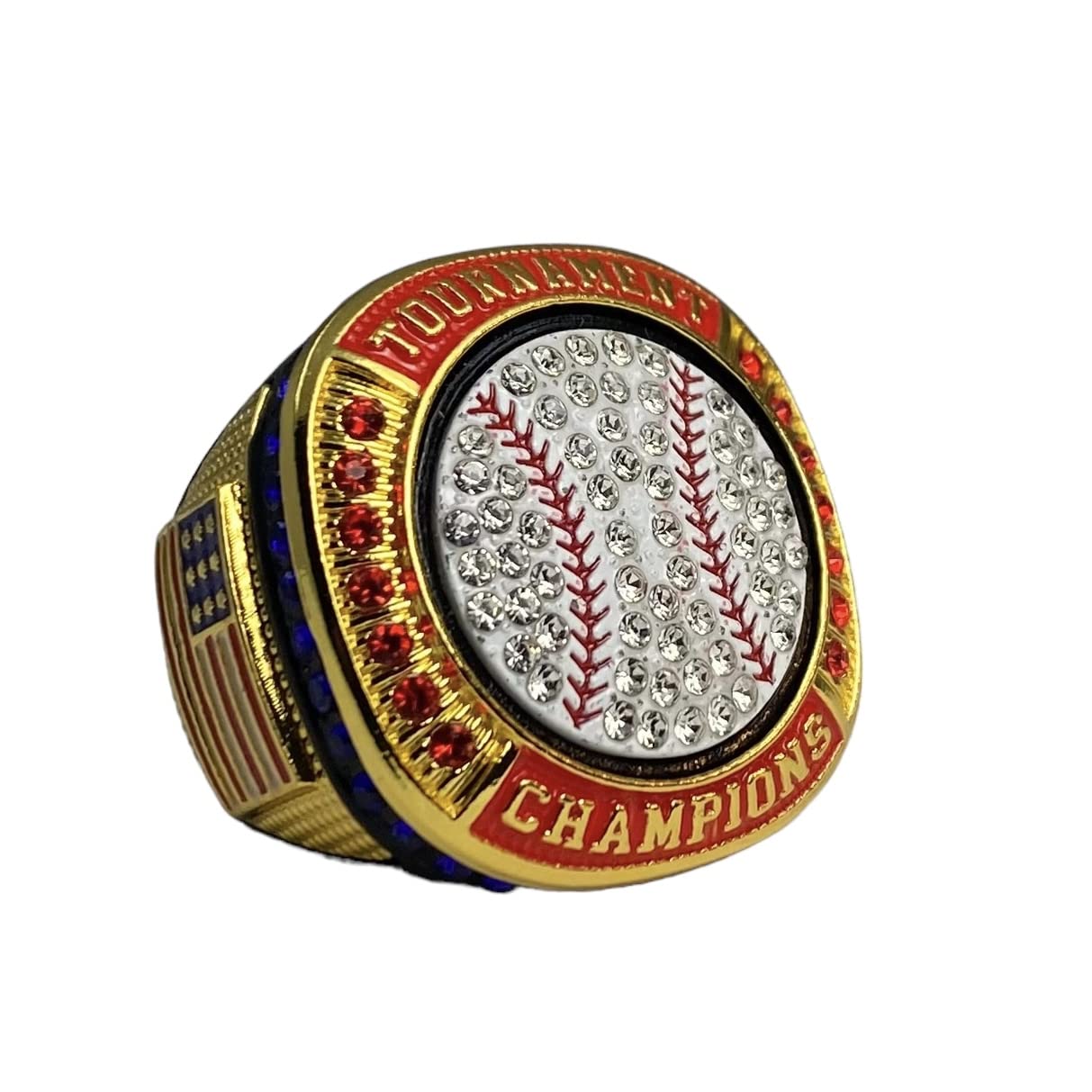 Championship Baseball & Softball Trophy Rings - Legacy Rings 1 or 12 Pack for Tournament Winners - Perfect for Sports Awards, Team Celebrations & Championship Gifts