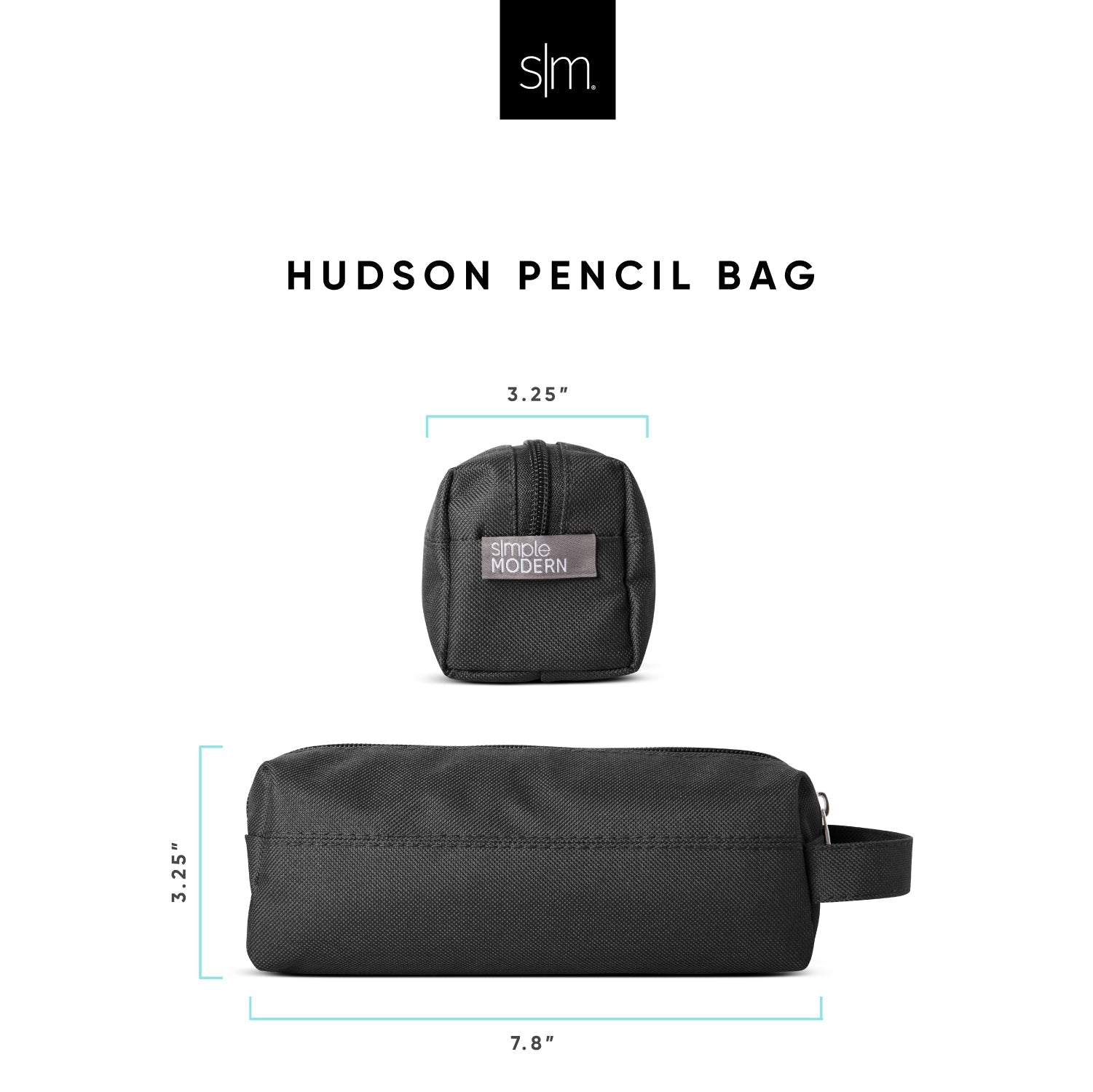 Premium Hudson Pencil Bag - Durable Zippered School & Office Supplies Organizer for Students, Artists & Professionals - Perfect for Backpacks, Desks & Travel