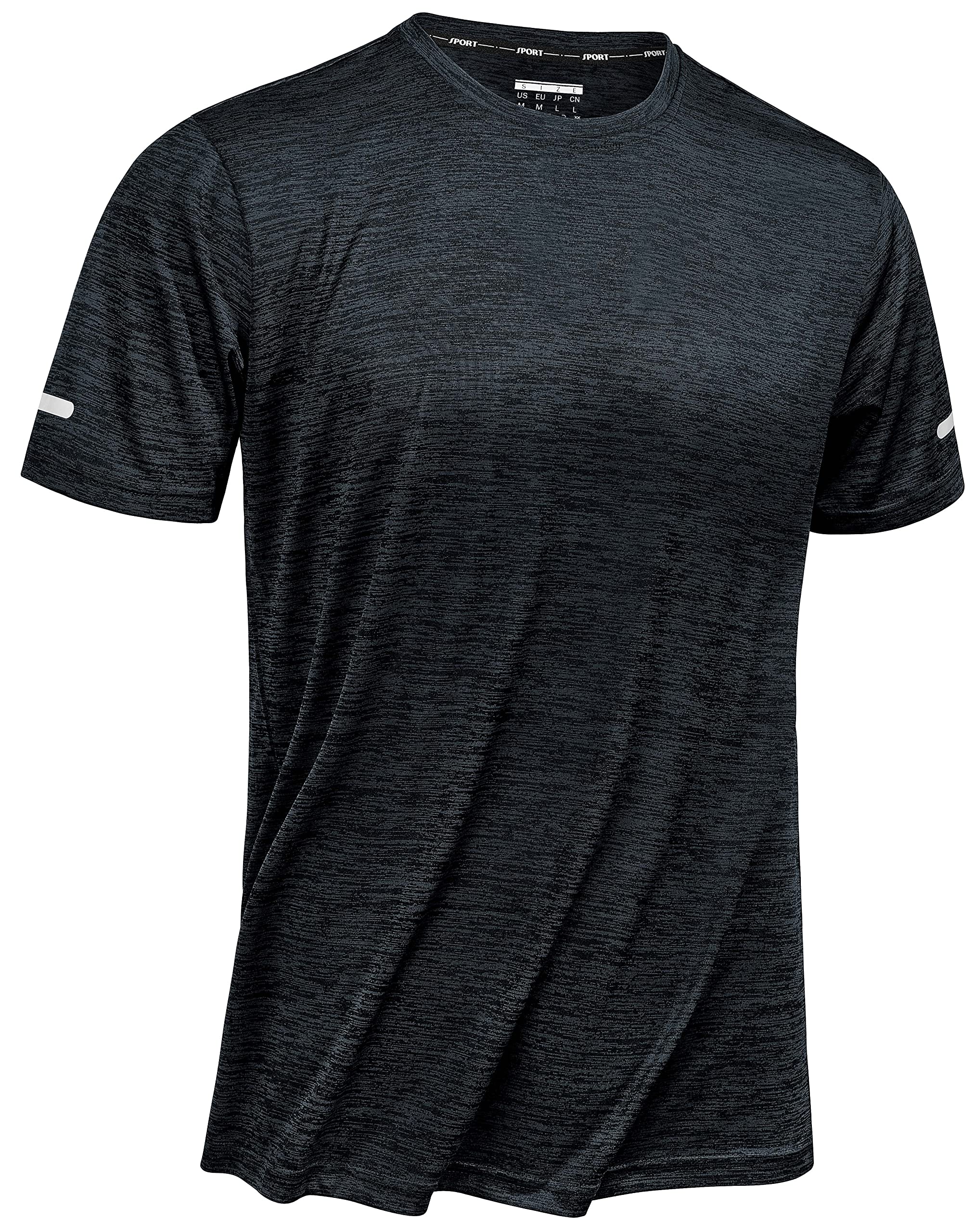 TACVASEN Men's Workout Shirts - Short Sleeve Athletic Dry Fit T-Shirts for Running, Gym & Training - Moisture Wicking Crewneck Tee for Active Lifestyles