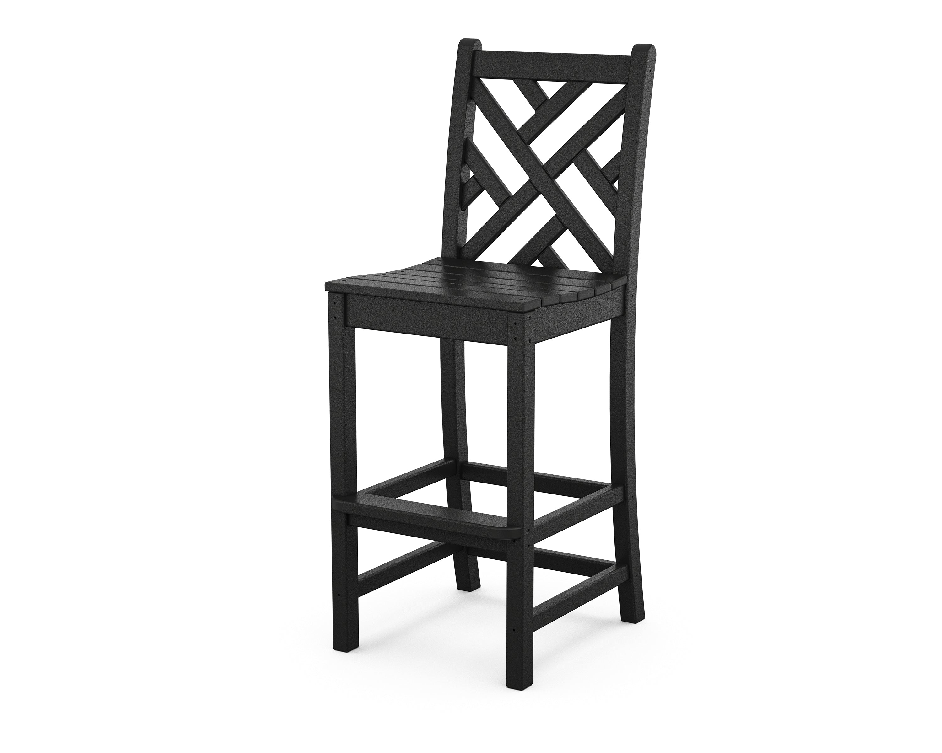 POLYWOOD Chippendale Bar Side Chair - Durable Outdoor/Indoor Bar Stool for Patio, Deck, Kitchen & Dining Room - Weather-Resistant & Comfortable Seating