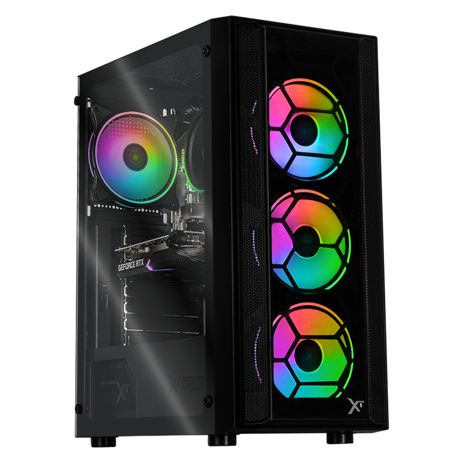 Xtreme Gaming PC with NVIDIA GeForce RTX 3060, AMD Ryzen 5 5500, 16GB RAM, 1TB SSD, WiFi - Black | High-Performance Desktop for 4K Gaming, Streaming & VR