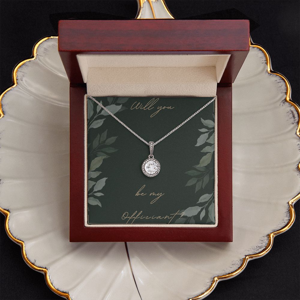 Officiant Gifts for Wedding - Elegant 'Will You Be My Officiant' Necklace - Perfect for Wedding Officiant Proposal & Minister Appreciation Gifts