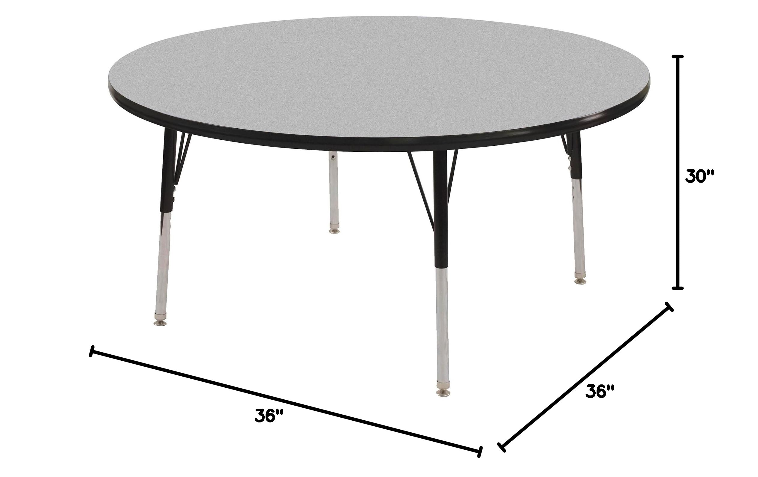 Norwood Adjustable Height Round Activity Table 36