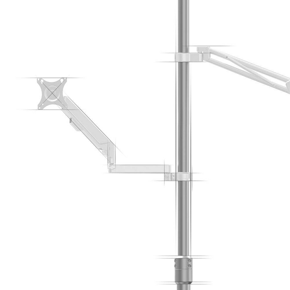 FALCAM Geartree Adjustable Floor to Ceiling Stand (2.1-2.6m) with 1m Extension Rod - Heavy Duty Photography Light Stand for Studio, YouTube Videos & Home Photography