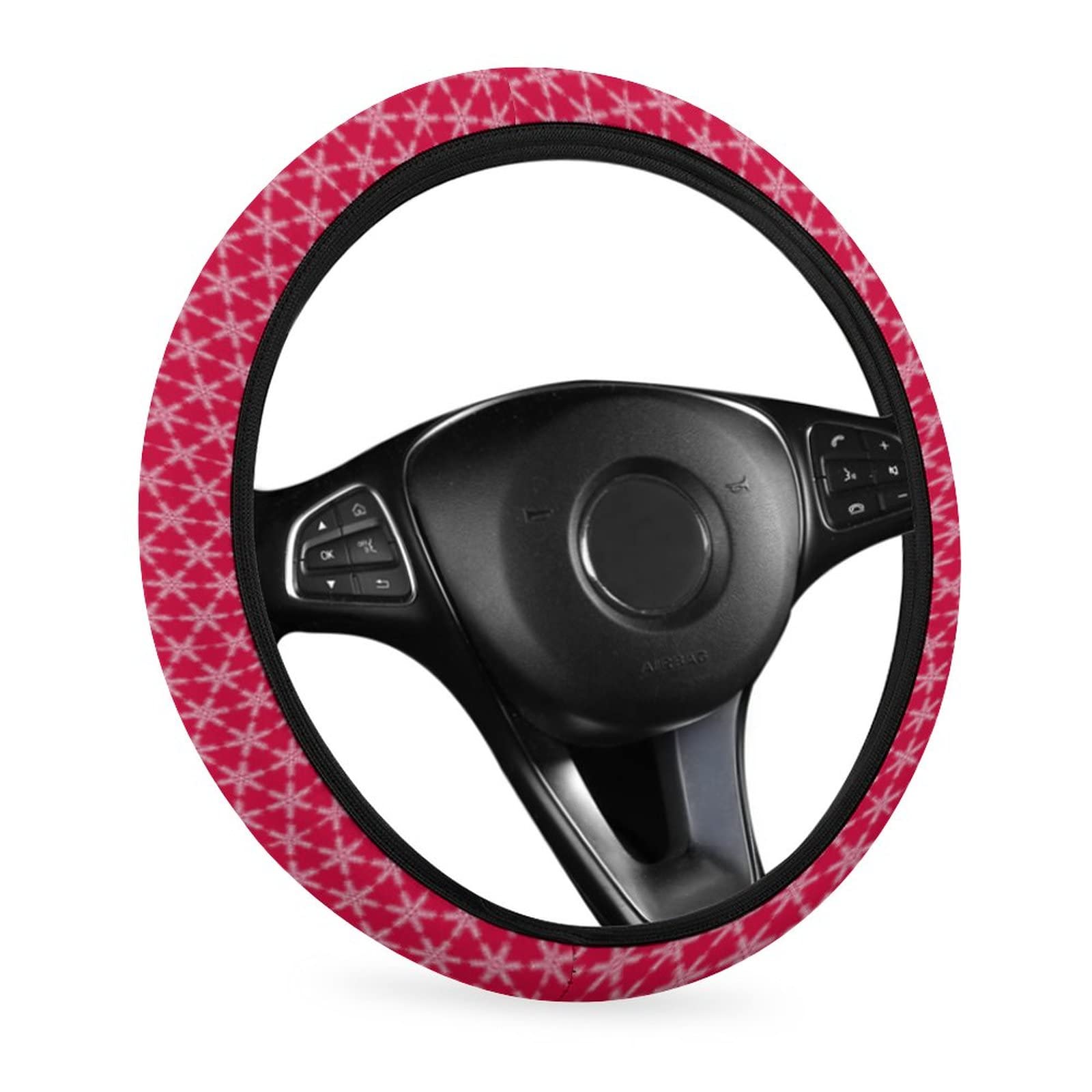 Universal Snowflake Steering Wheel Cover - Anti-Slip Neoprene Car Accessory for Auto, SUV, Sedan, Van & Trucks | Perfect Gift for Women, Men, Girlfriend & Boyfriend | Winter Driving Comfort & Safety Enhancement