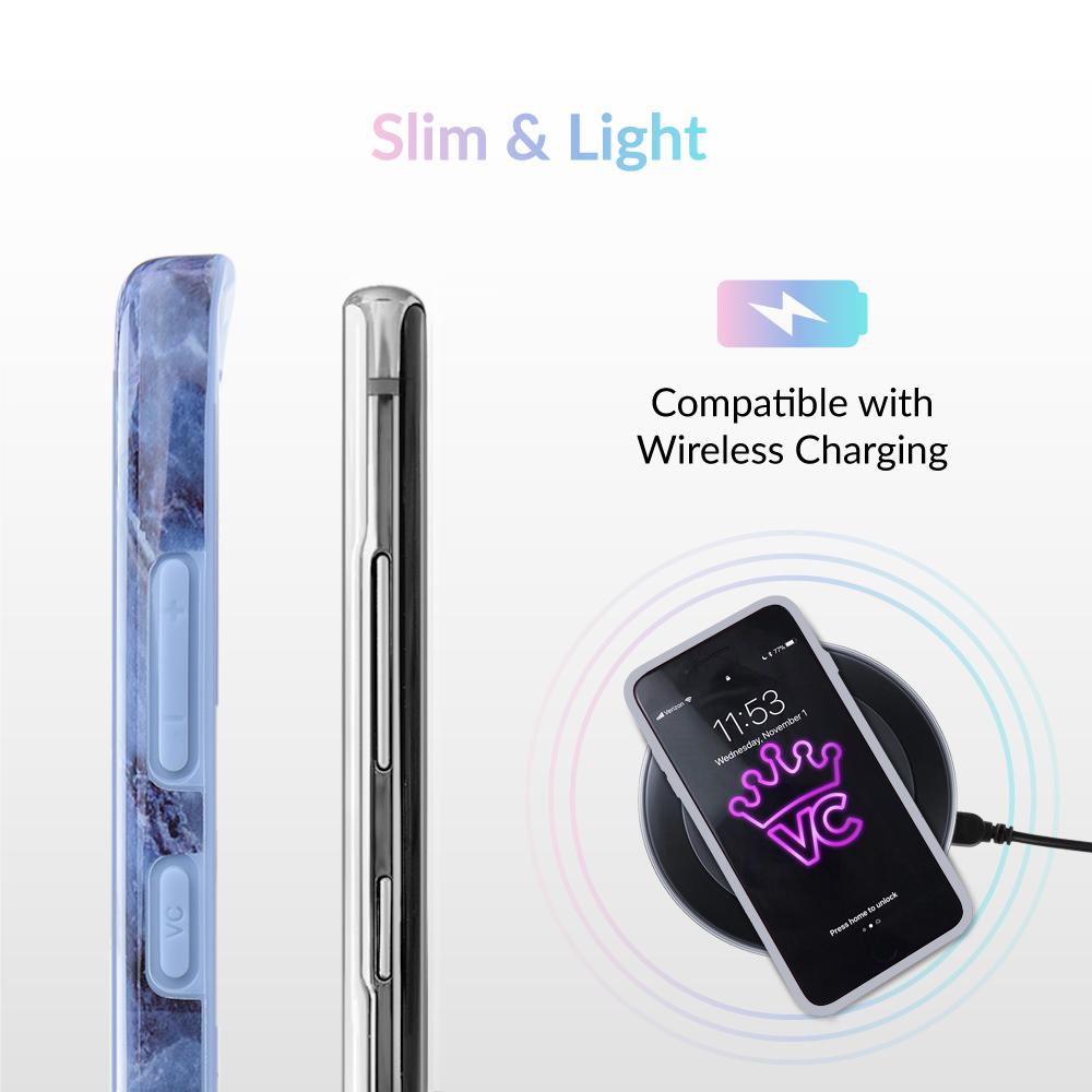 Samsung Galaxy Phone Case with Blue Marble Design - Durable Protective Cover for Everyday Use & Travel