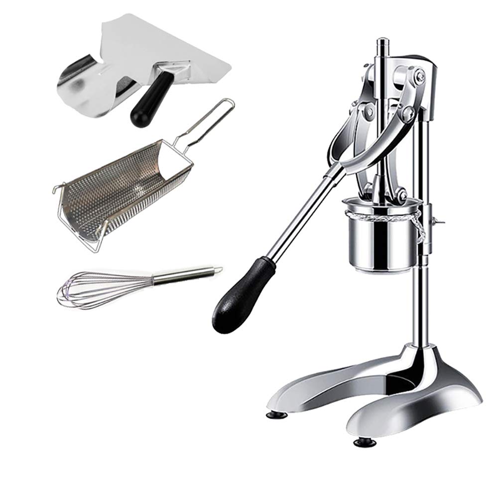 Stainless Steel Manual Potato Chips & French Fries Maker - Handheld Extruder for Homemade Fries, Hash Browns & Mashed Potatoes | Perfect for Kitchen, Camping & Fast Food Snacks