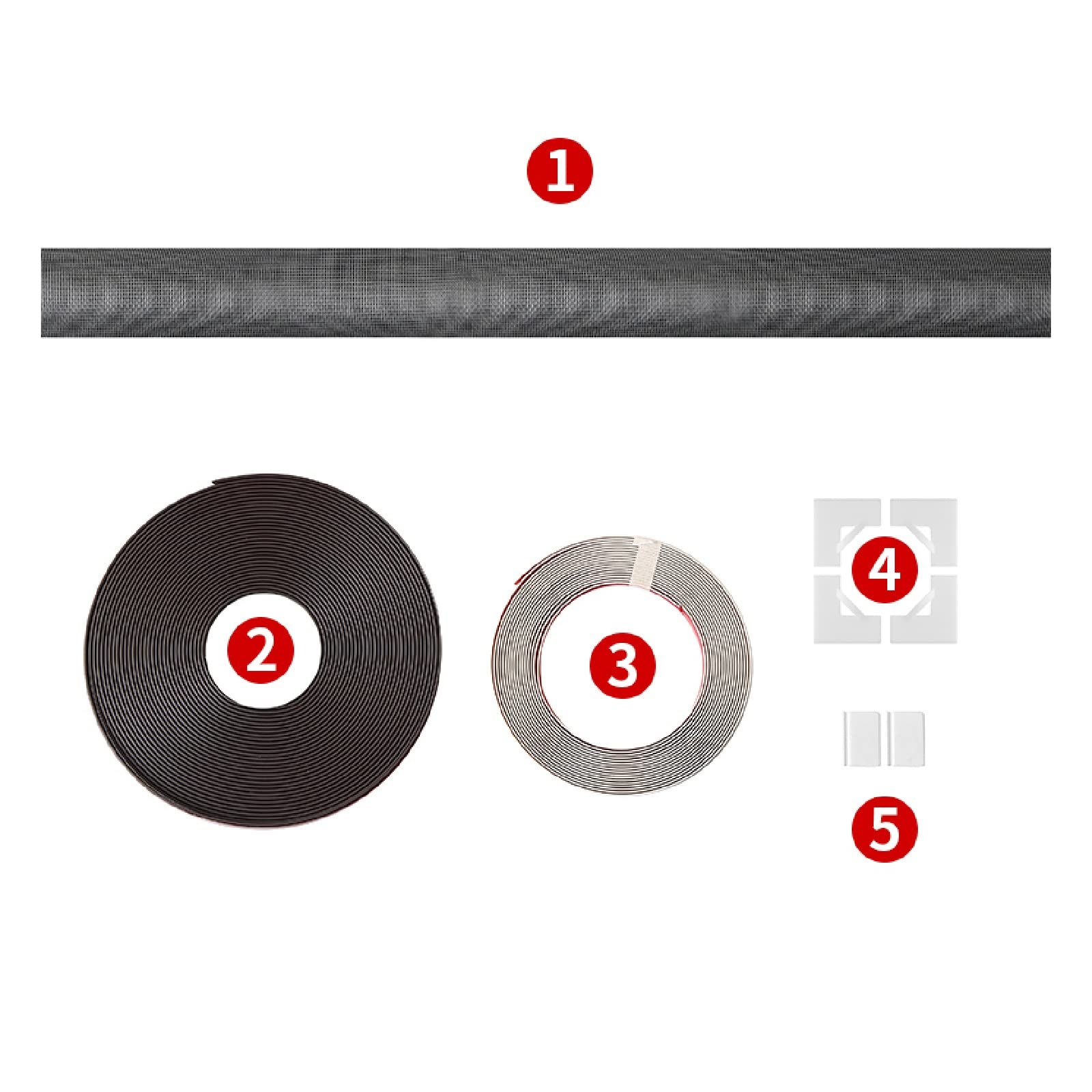 Adjustable DIY Magnetic Window Screen - Custom Fit for Any Window, Cut to Size - Grey Mesh (120x160cm) - Perfect for Home, Apartment, RV, and Office Use