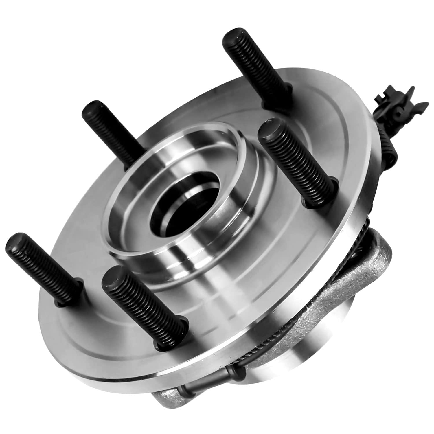 512360 Rear Wheel Bearing and Hub Assembly 5-Lug w/ABS - Compatible with Dodge Grand Caravan, Chrysler Town & Country, VW Routan - Perfect for Smooth Ride & ABS System Maintenance (2-Piece Set)