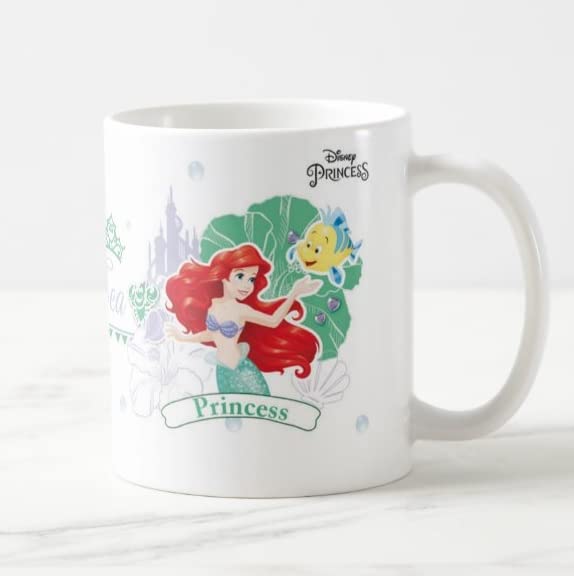 Mermaid Ceramic Coffee Mug - 11oz (325ml) Microwave Safe Tea Cup for Kids, Girls & Toddlers - Perfect Birthday Party Favors, Return Gifts & Daily Use - Great for Hot Chocolate, Milk & Beverages