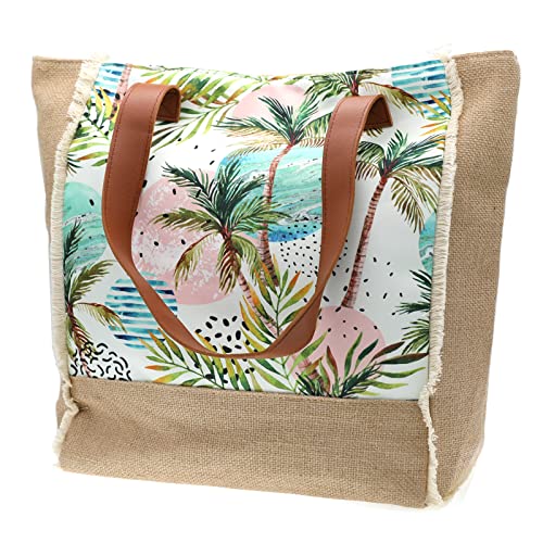 Coconut Tree Straw Totes