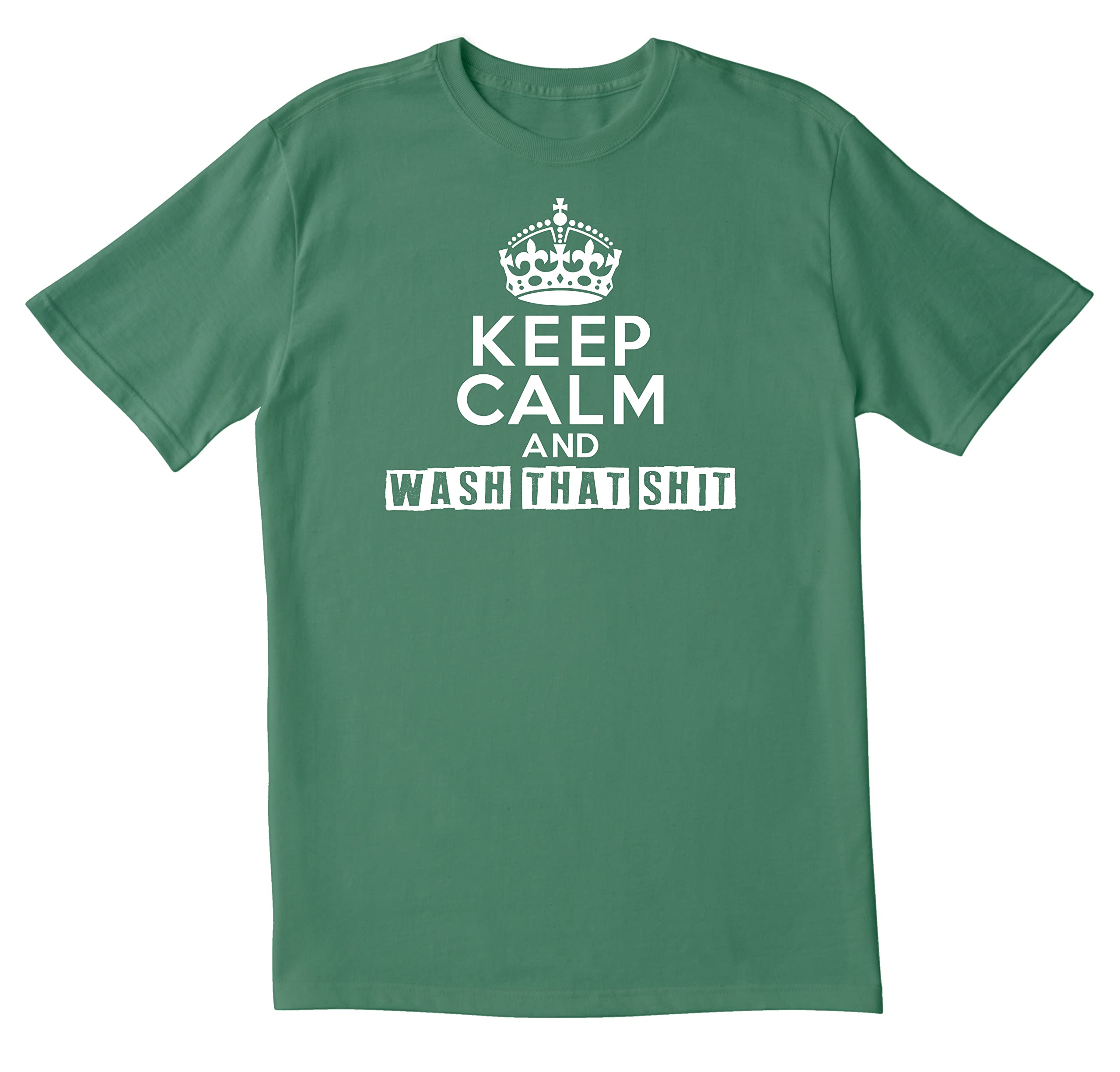 Keep Calm and Wash Sarcastic Funny Men's T-Shirt - Cool Graphic Tee for Casual Wear, Gifts & Relaxing at Home
