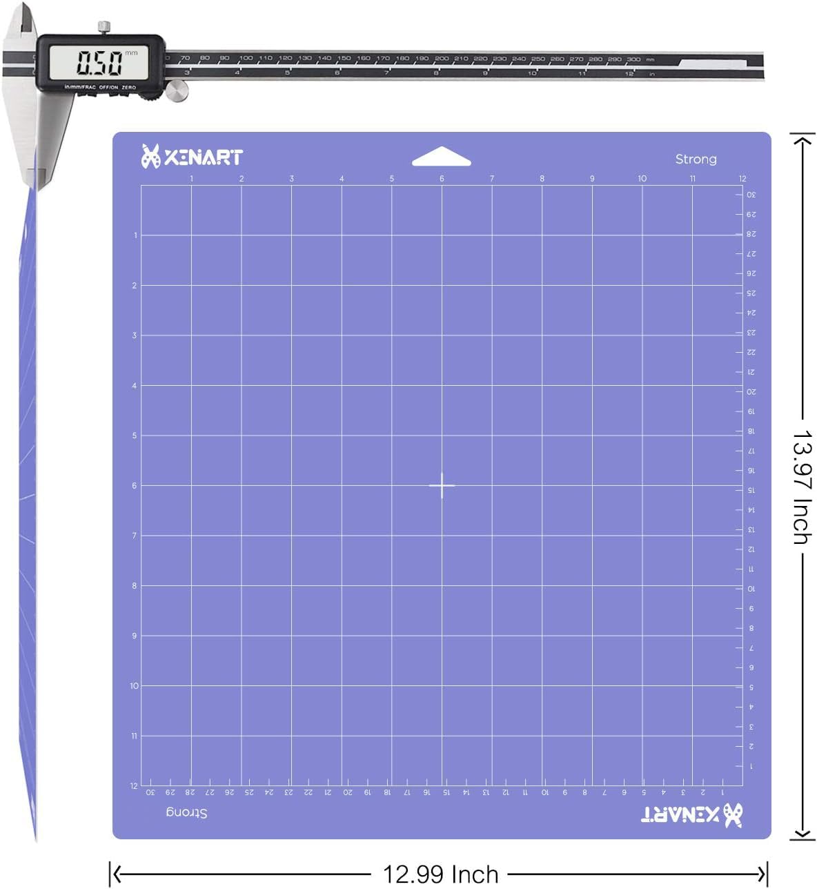 Premium 12x12 Inch Strong Adhesive Sticky Purple Cutting Mats (3-Pack) - Compatible with Cricut Maker 3, Maker, Explore 3 & Air 2 - Perfect for Quilting, Scrapbooking & DIY Craft Projects
