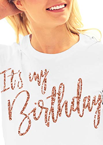 It's My Birthday (White - Rose Gold)