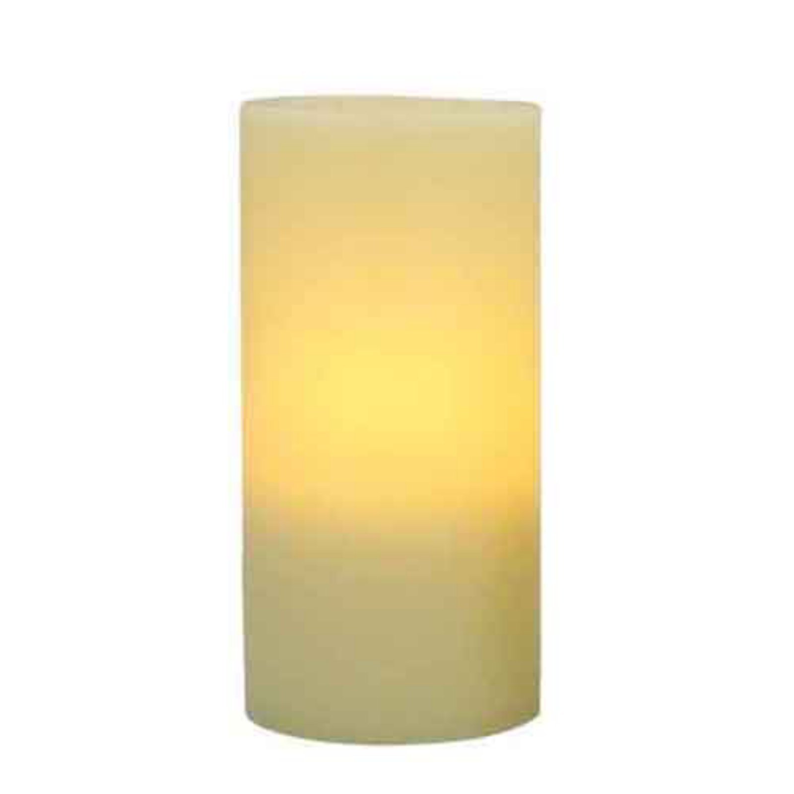 Real Wax Flameless LED Pillar Candles - Ivory Battery Operated Candles with Flickering Flame Effect, 4
