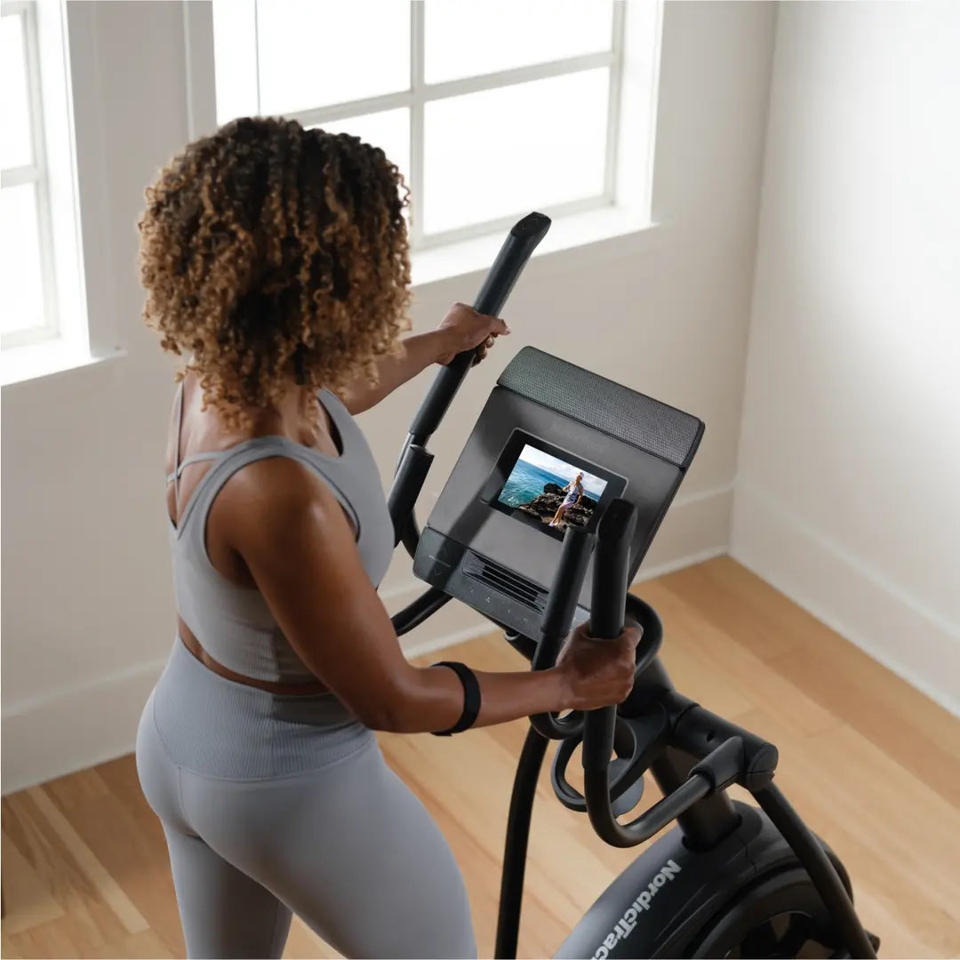 NordicTrack AirGlide 7i Elliptical Machine - Low Impact Cardio Trainer for Home Gym - Perfect for Weight Loss & Full Body Workout - Ideal for Small Spaces & Apartment Fitness