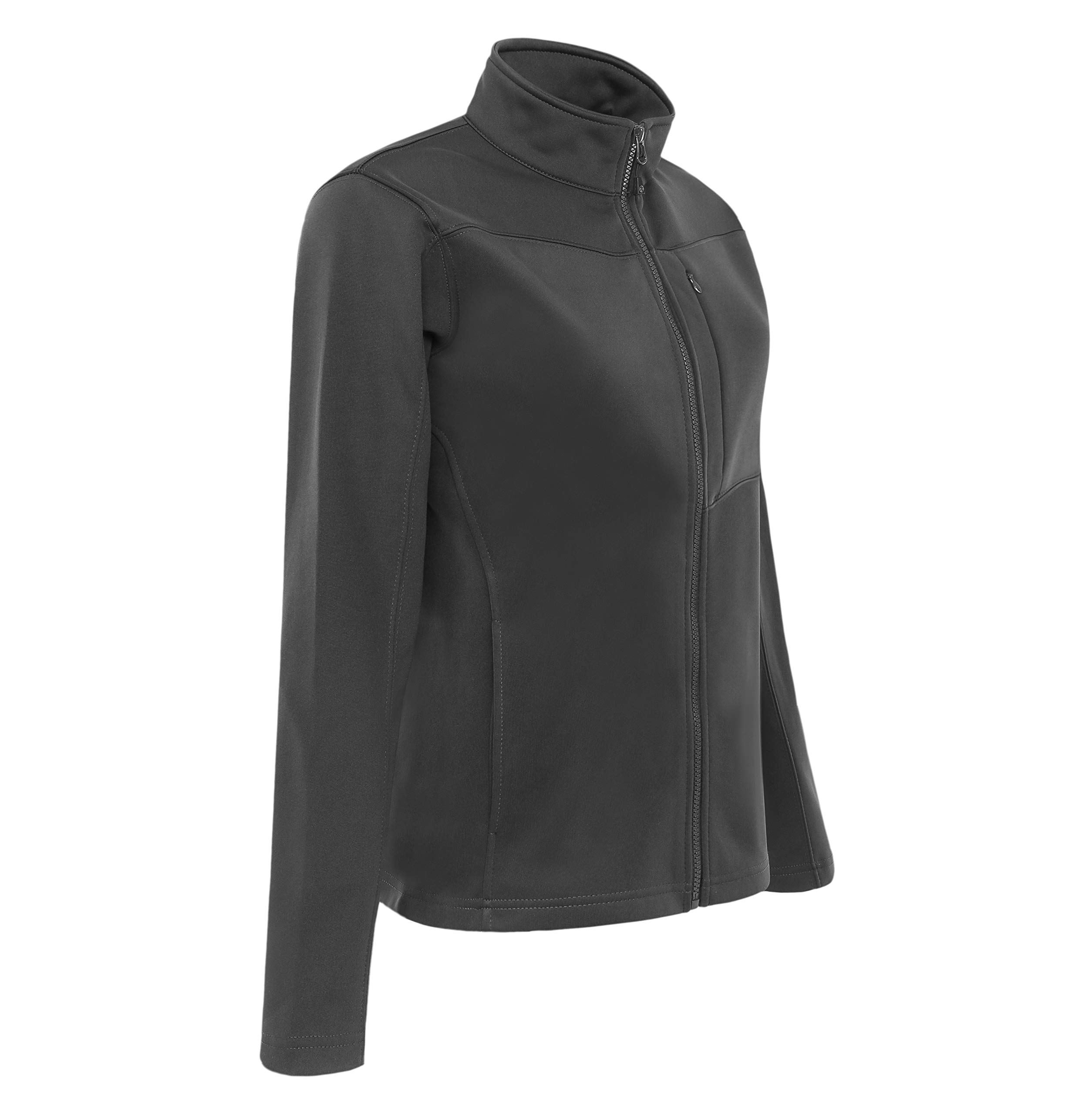 LAPG Women's Fleece Soft Shell Jacket - Anti-Pilling Slim Fit Tactical Jacket for Outdoor Activities, Hiking & Casual Wear