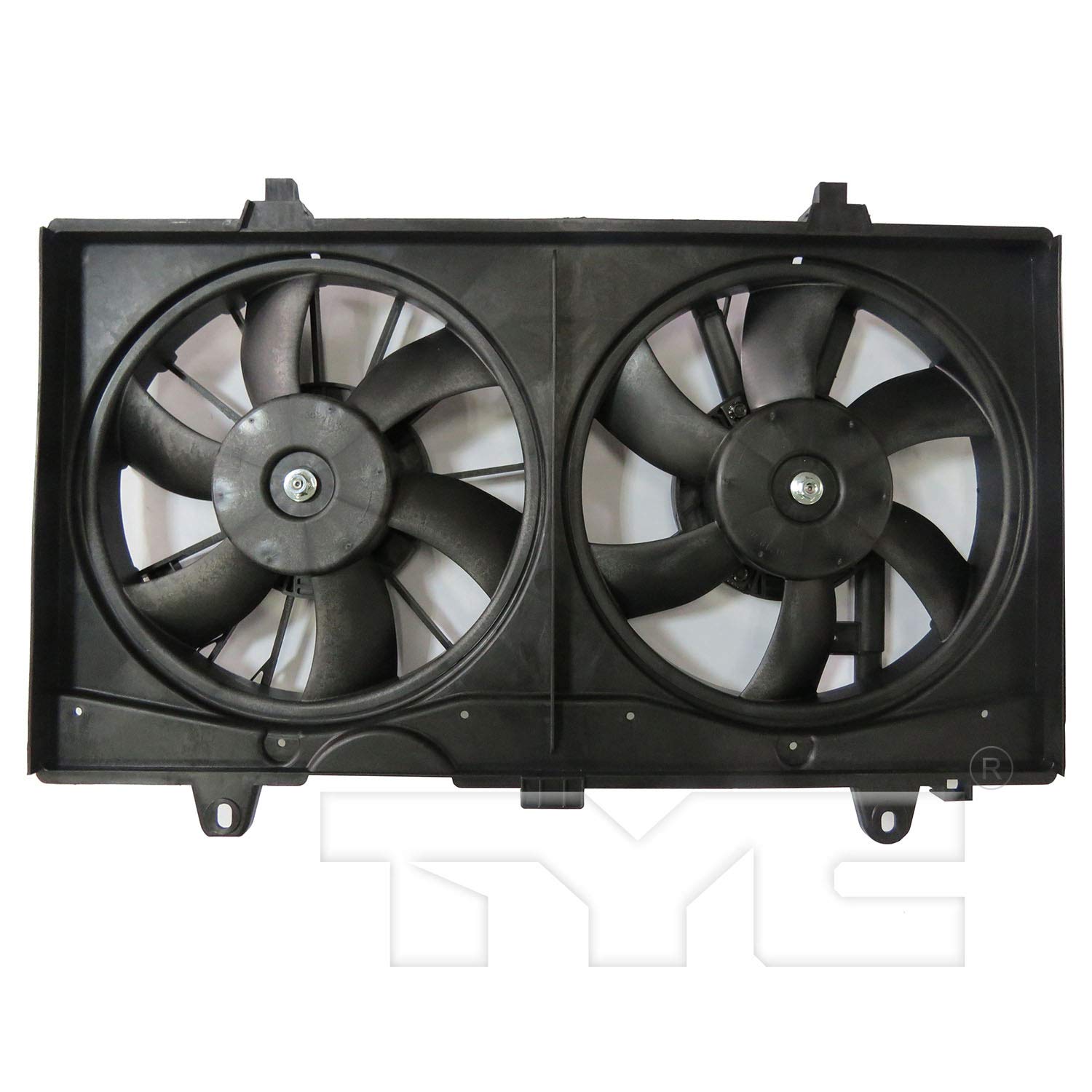 Replacement Dual Radiator & Condenser Fan Assembly for 2007-2012 Nissan Sentra - Perfect for Cooling System Repair & Summer Driving