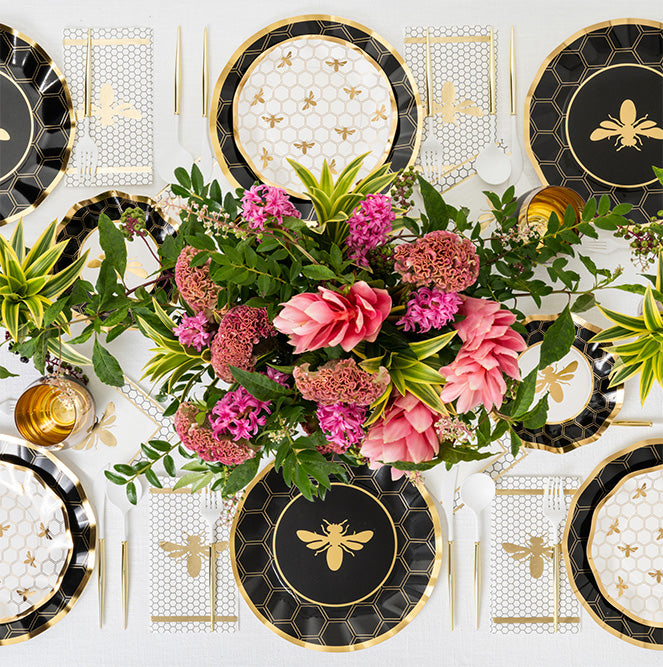 Premium Honeybee Themed Table Decor Set - Elegant Dining & Party Centerpiece for Weddings, Events & Home Decor
