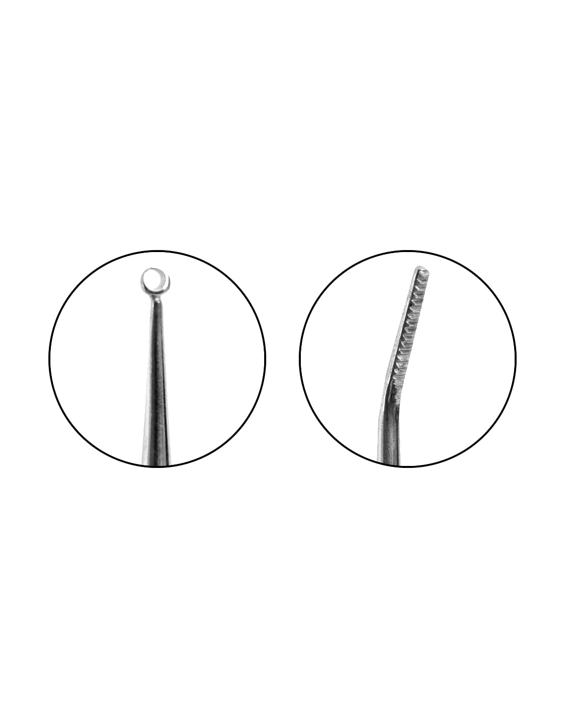Professional Stainless Steel Curette Nail Cleaner - Double-Ended Cuticle Pusher & Nail Debris Remover for Manicure & Pedicure - Perfect for Home Salon, Nail Care Kits & Professional Use