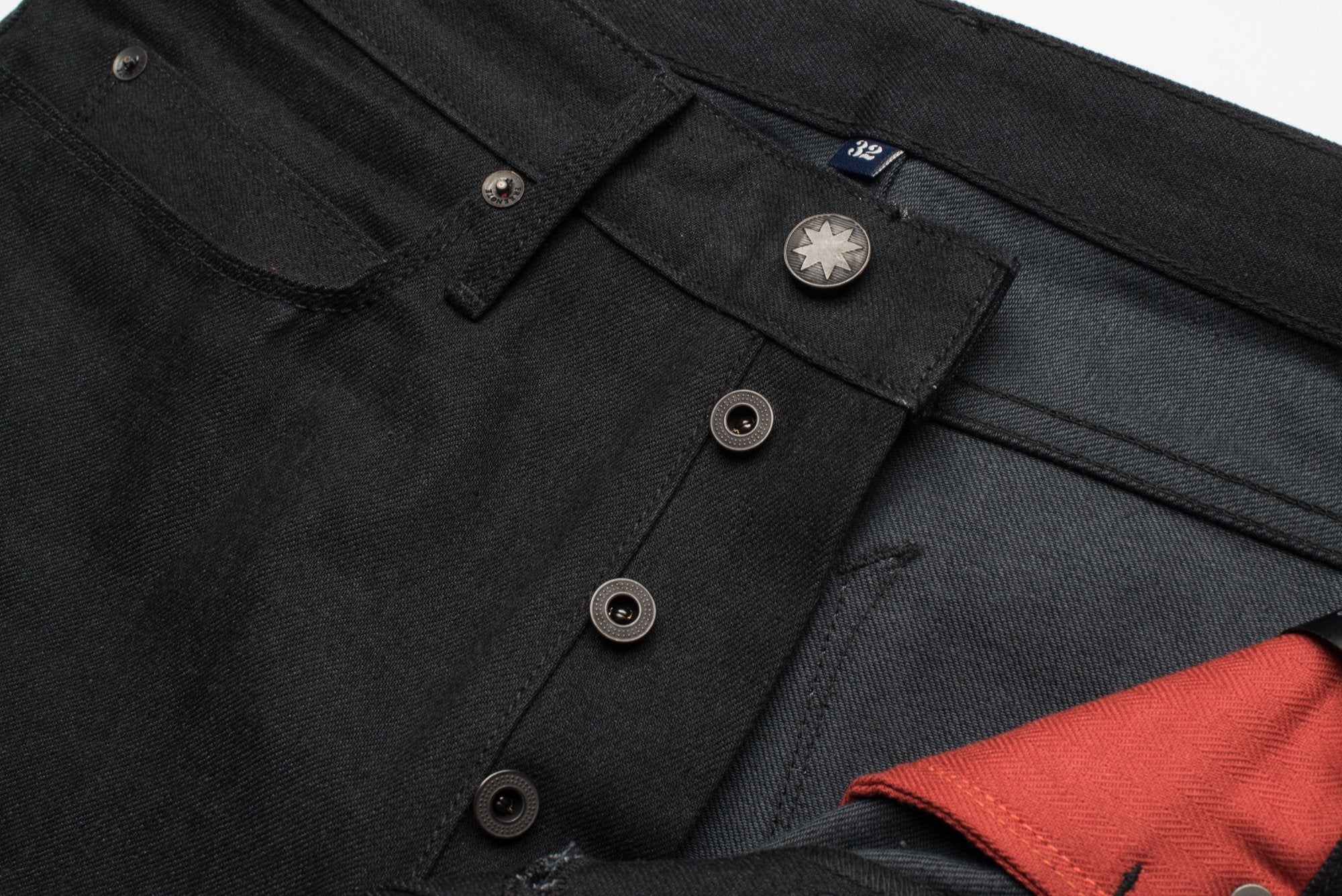 Freenote Portola Taper Raw 14.25 OZ Black Grey Selvedge Denim Jeans - Premium Men's Slim Fit Pants for Casual Wear & Night Out