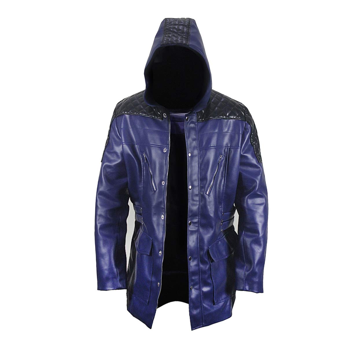 DMC Nero Cosplay Costume Leather Coat Jacket for Men - Premium Faux Leather Anime Cosplay Outfit for Halloween, Comic Con & Themed Parties
