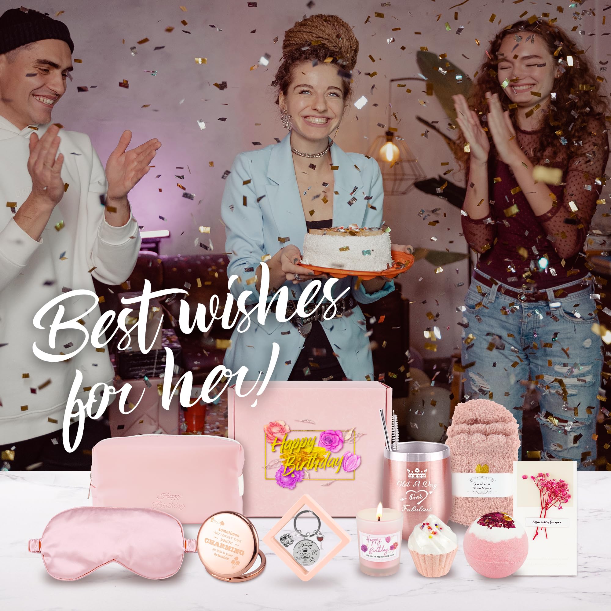 **Best Birthday Gifts for Women - Unique Gift Basket with Coffee Mug Set for Mom, Wife, Sister, Best Friend & Coworker - Perfect for Birthdays, Anniversaries & Special Occasions**
