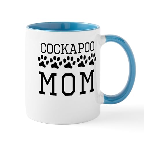 White/Blue Inside - Cockapoo Mom Mugs