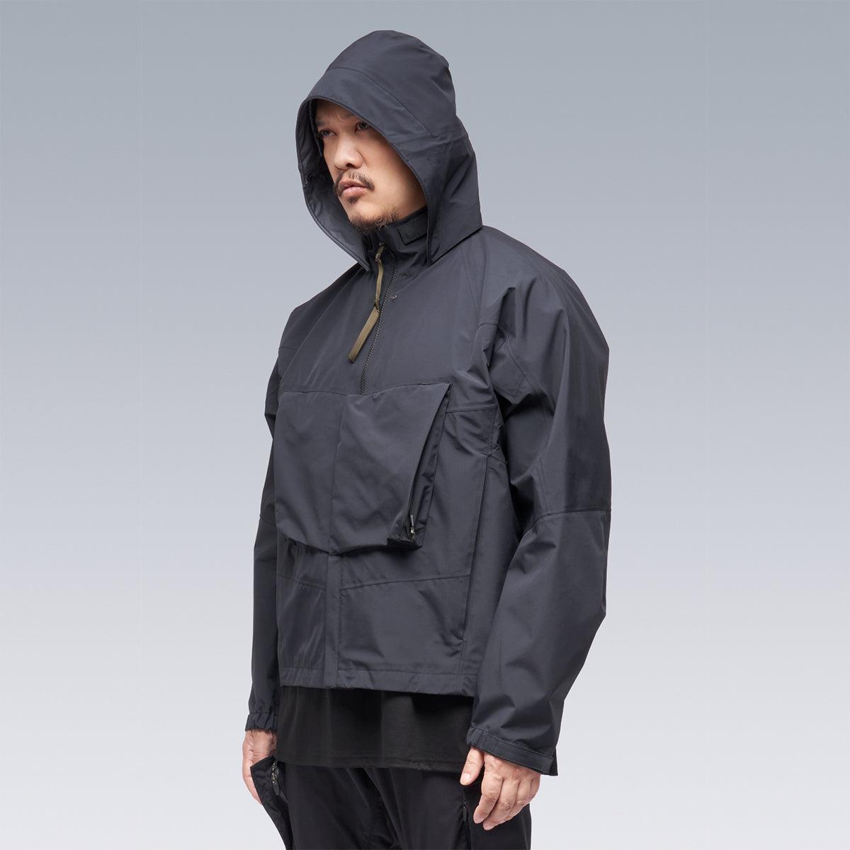 ACRONYM J96-GT Black Waterproof Windproof Jacket - High-Performance Streetwear for Urban Commuting & Outdoor Adventures