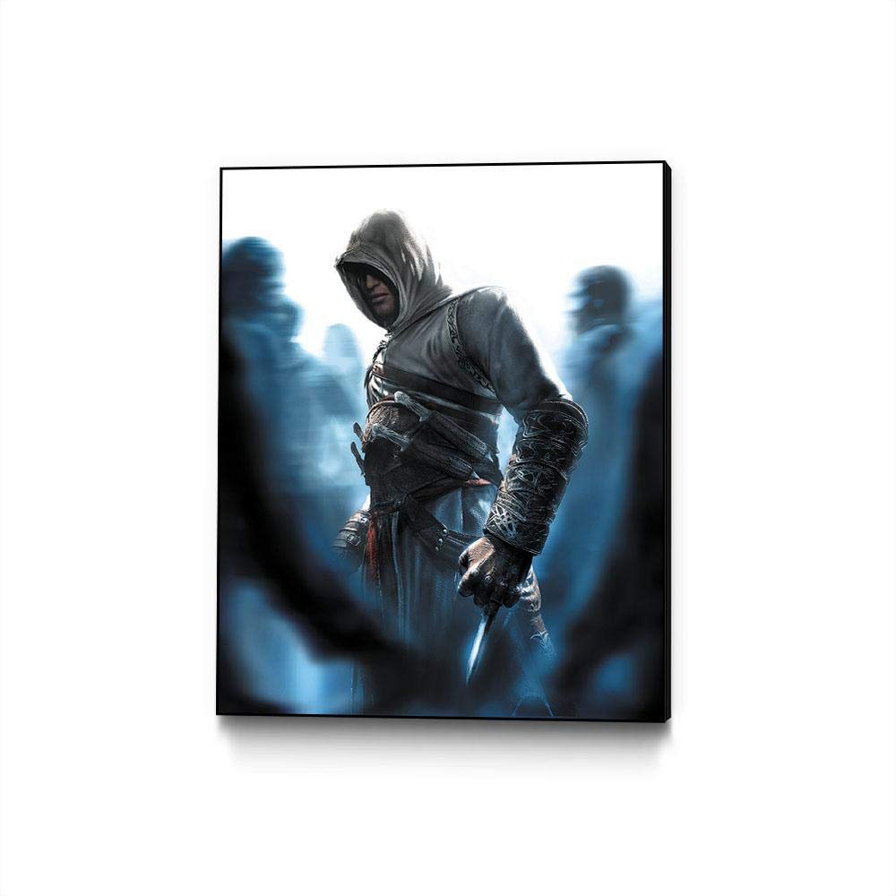 Eyes On Walls X Assassin's Creed Altair 4 Framed Art Block - 16x20 Inch Gaming Wall Decor - Perfect for Gamers, Bedroom & Office Display